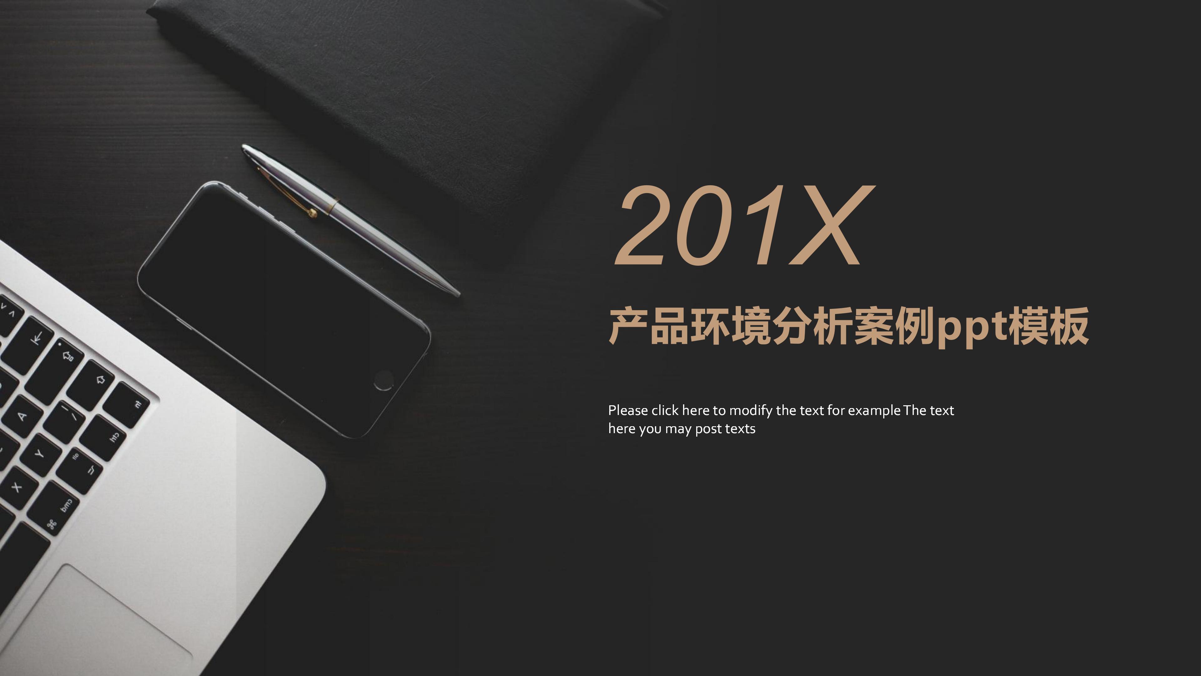 产品环境分析案例ppt模板