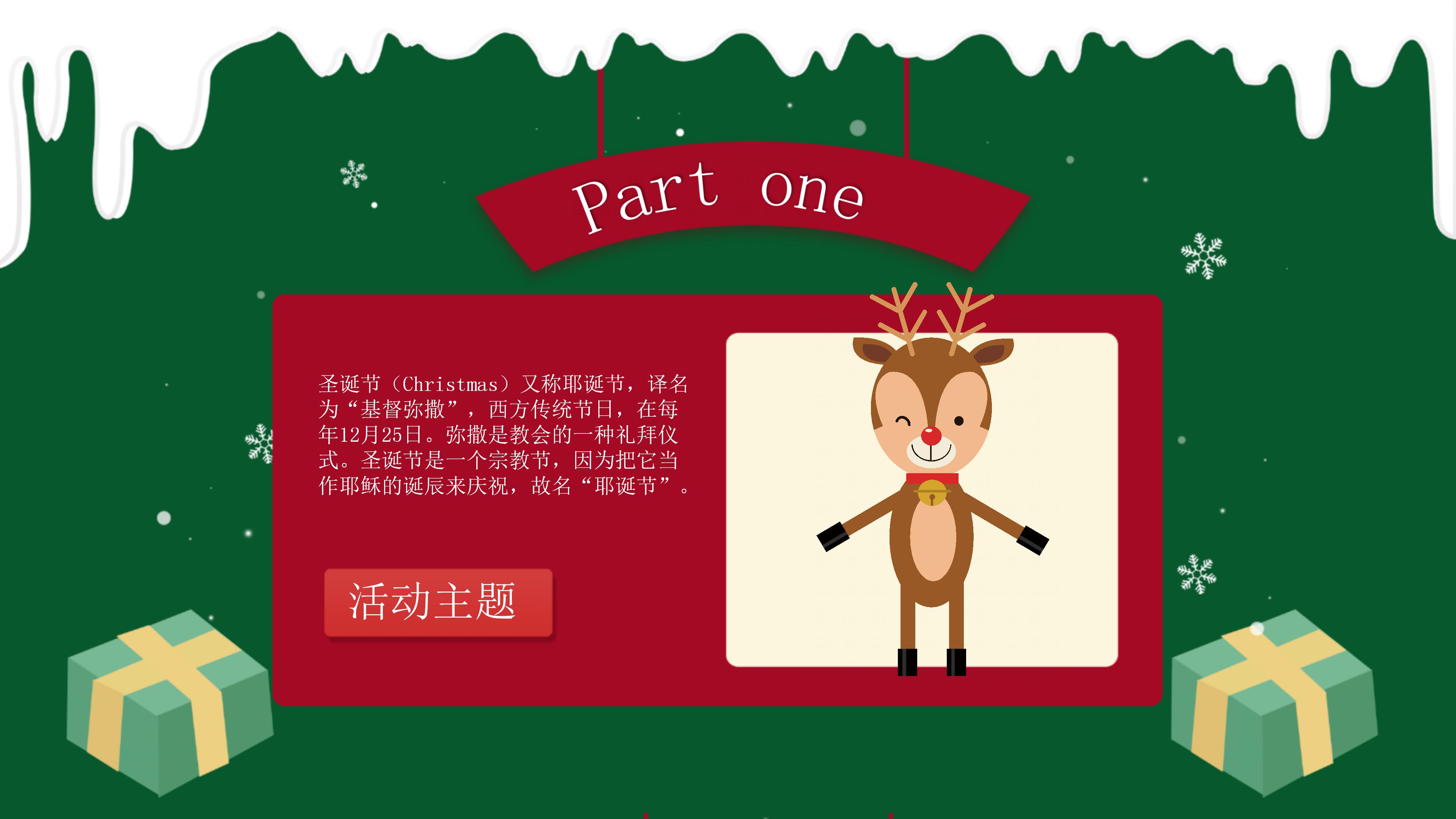 景区圣诞节策划方案ppt模板