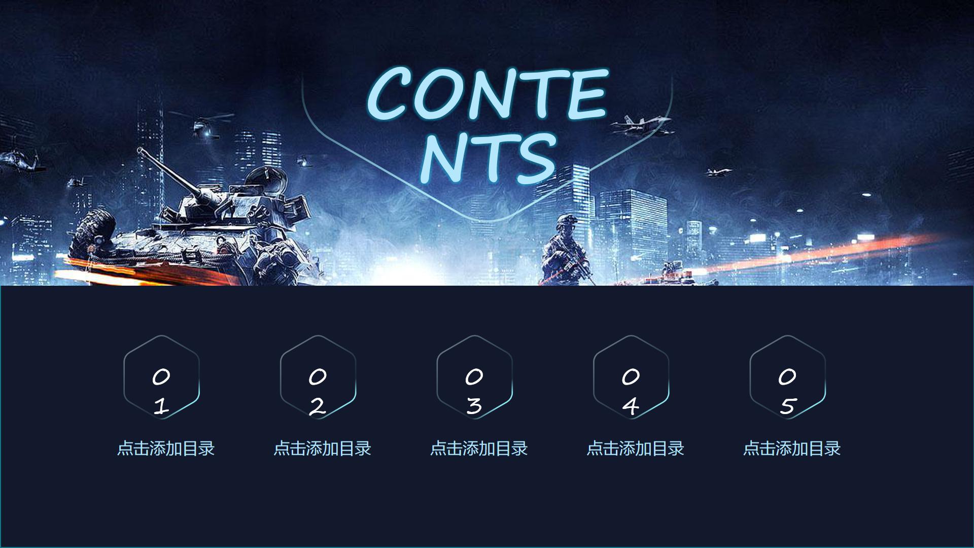 关于游戏的ppt模板