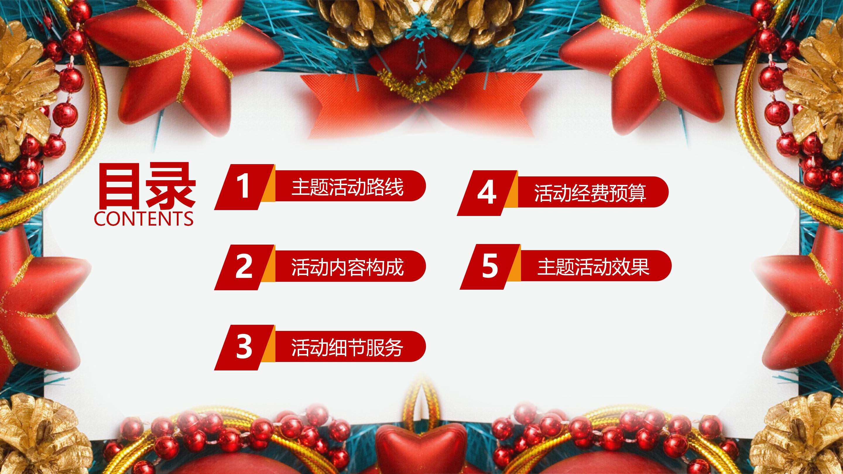 圣诞节产品介绍ppt模板