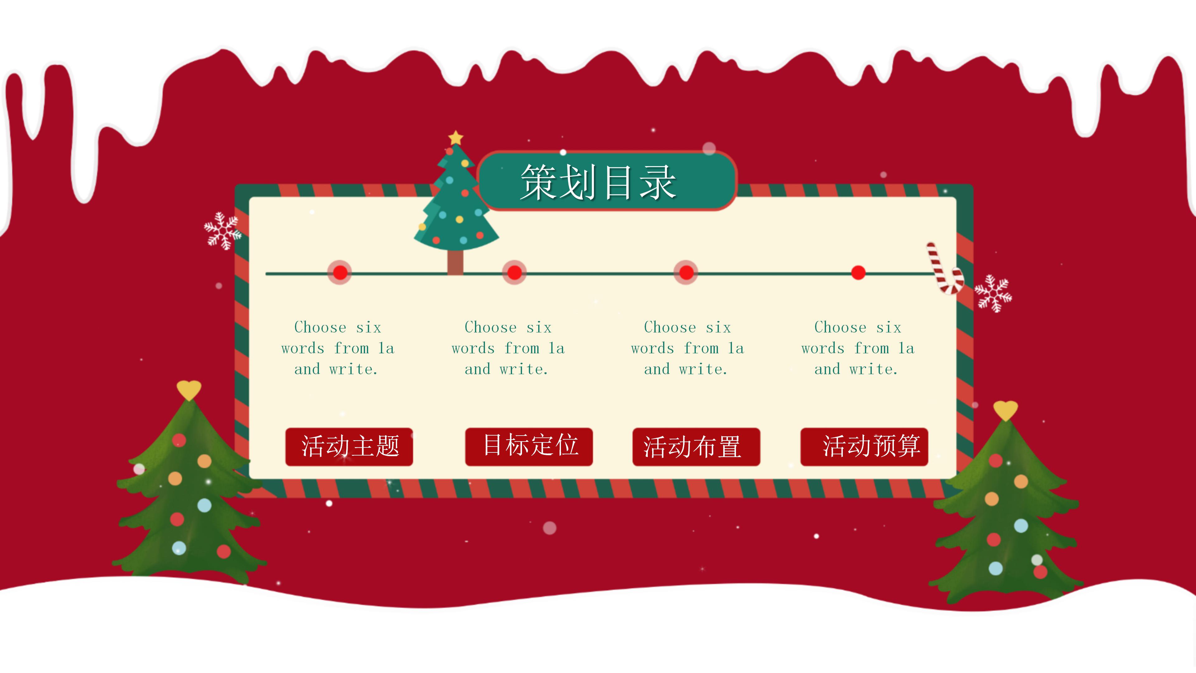 景区圣诞节策划方案ppt模板