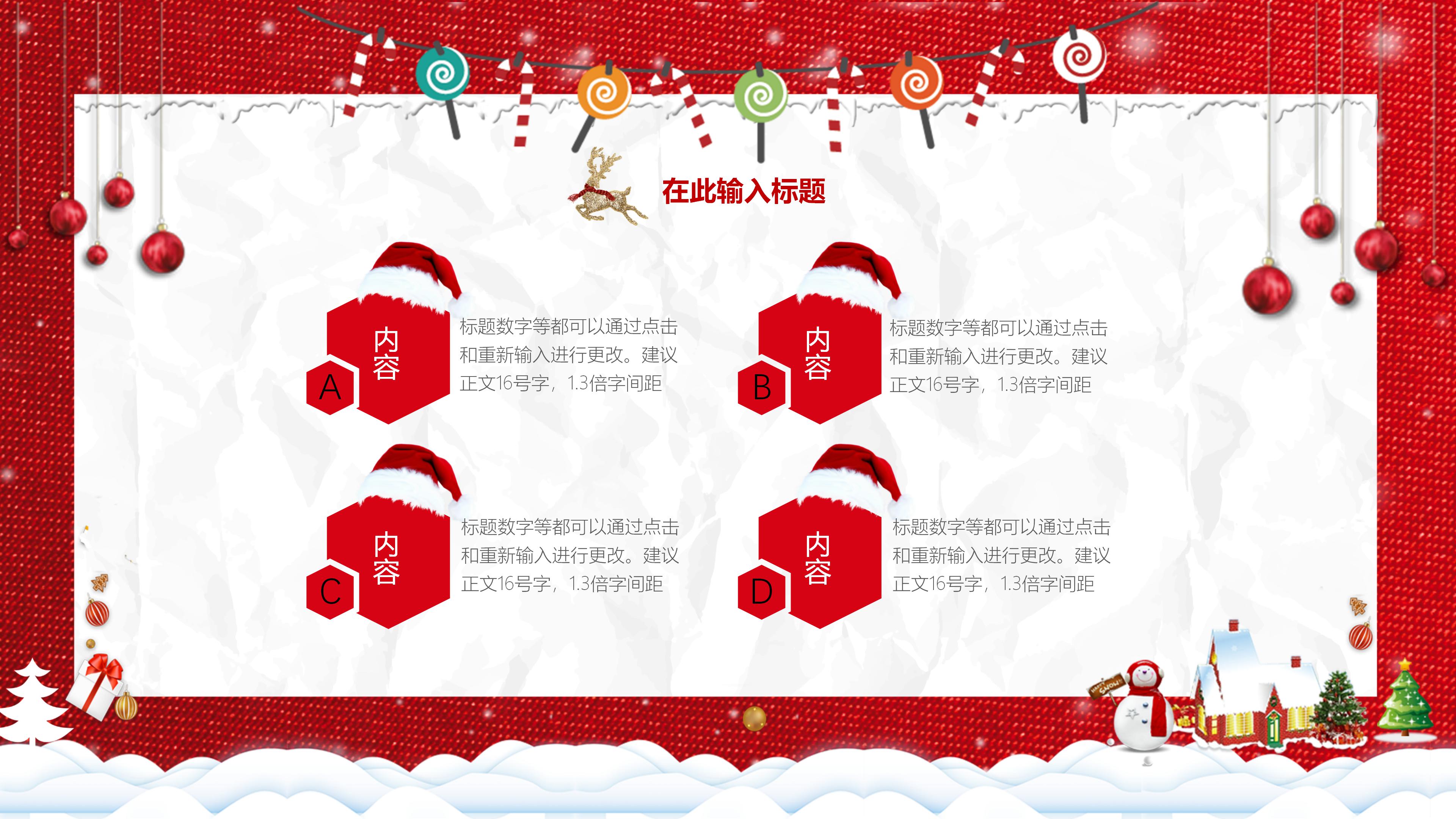 圣诞节餐饮营销活动策划方案ppt模板