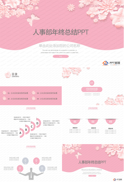 人事部年终总结PPT