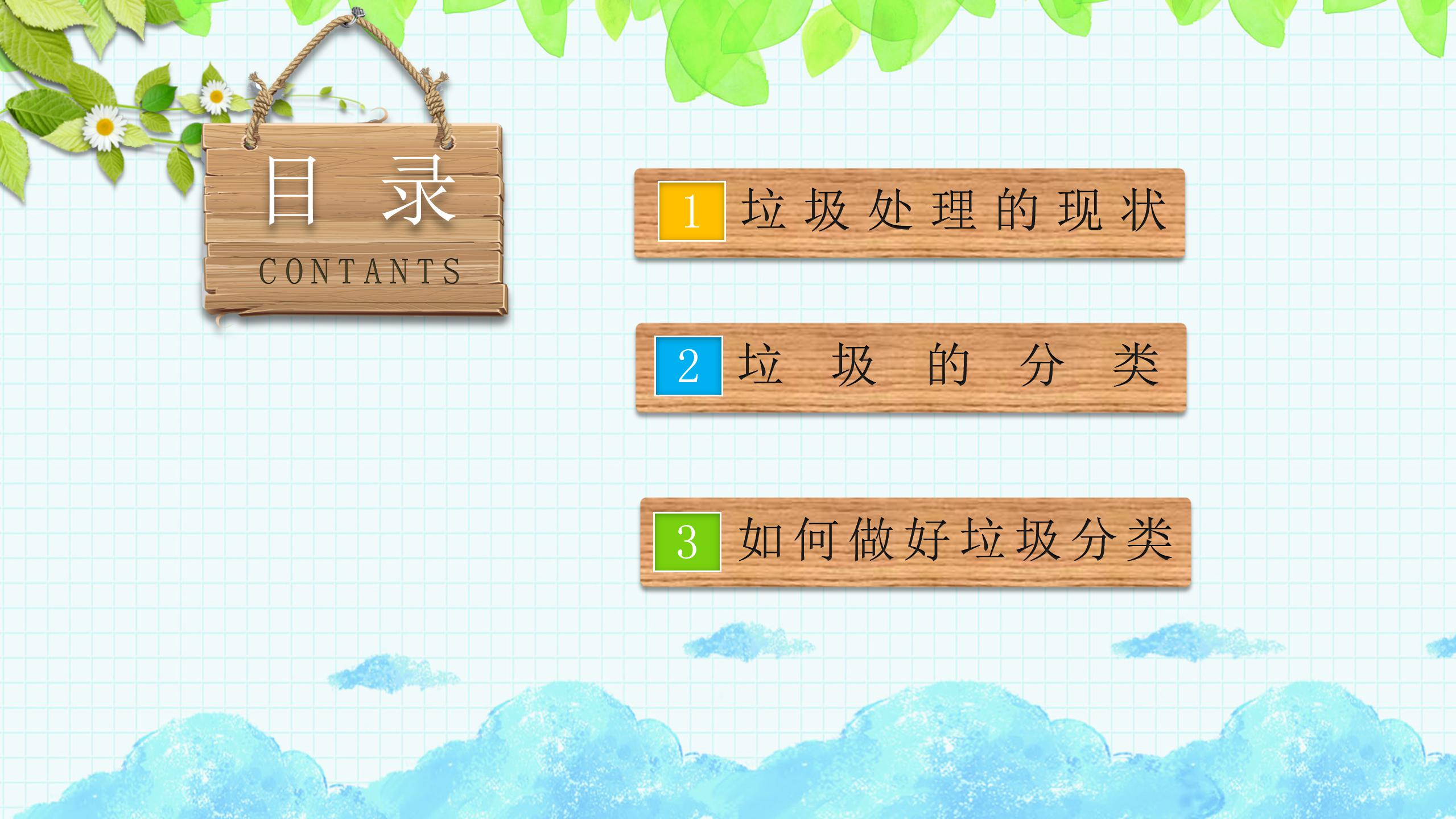 垃圾分类环保ppt模板