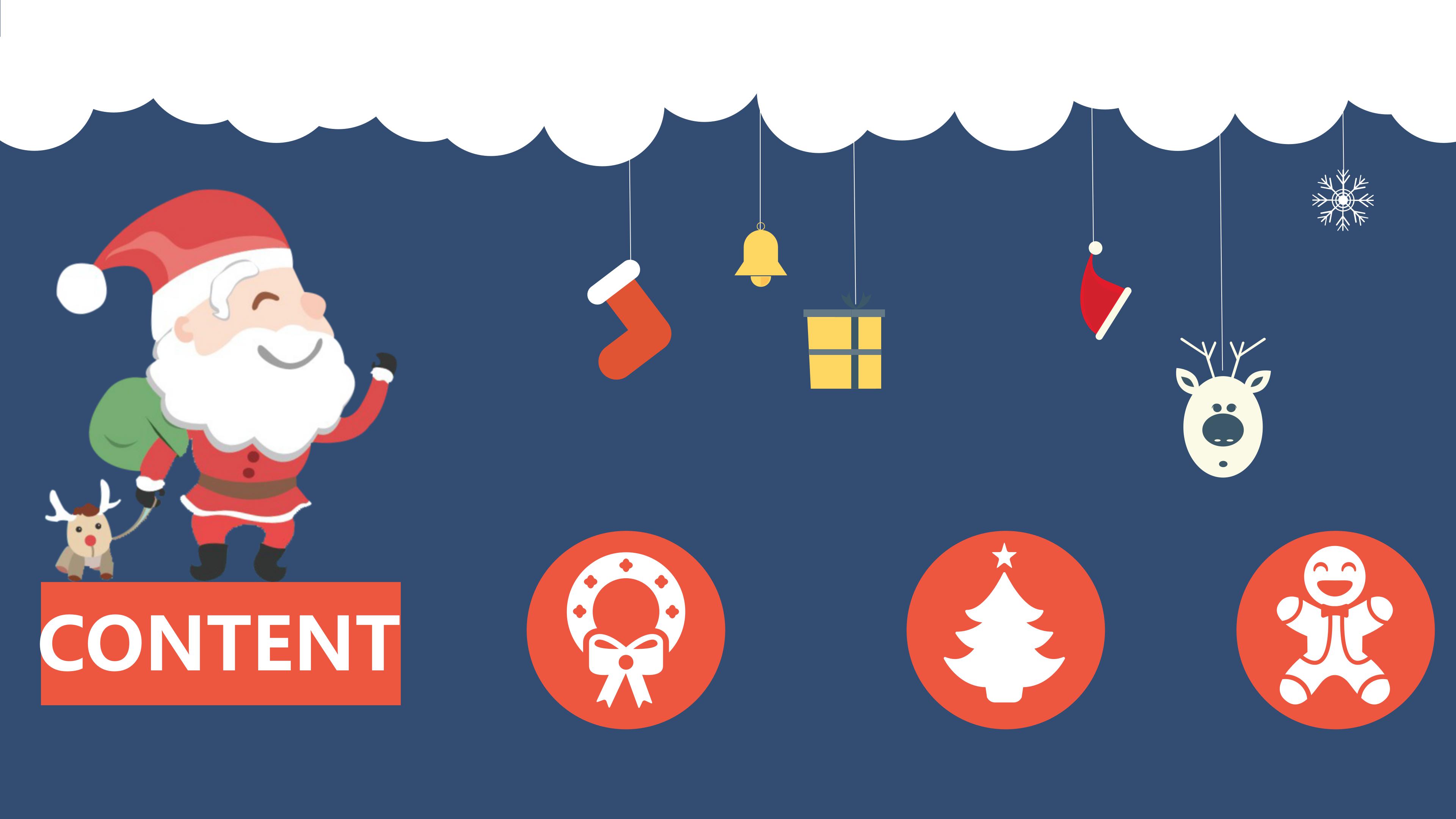 圣诞晚会演出ppt模板