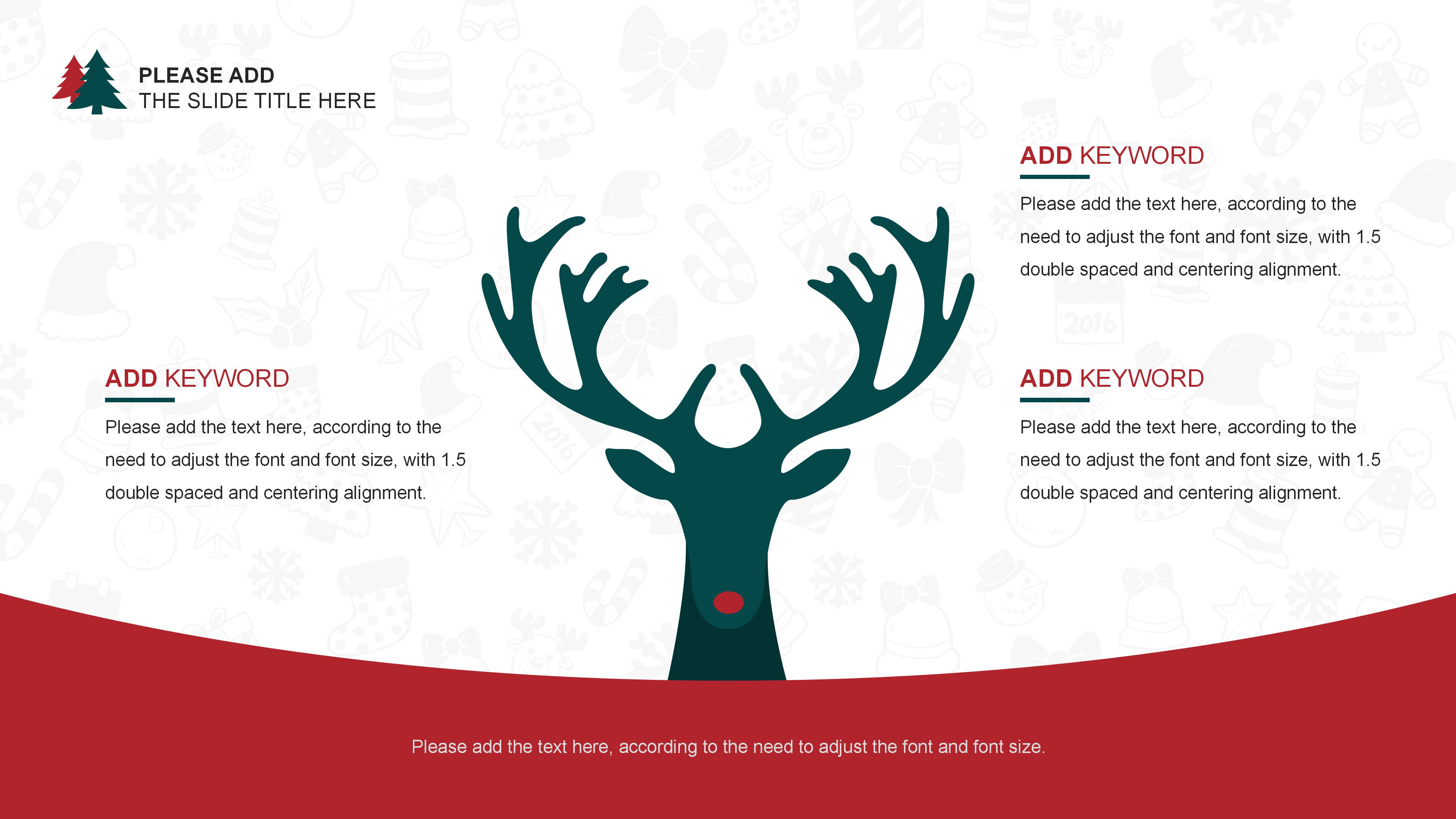 圣诞节英文贺卡ppt模板