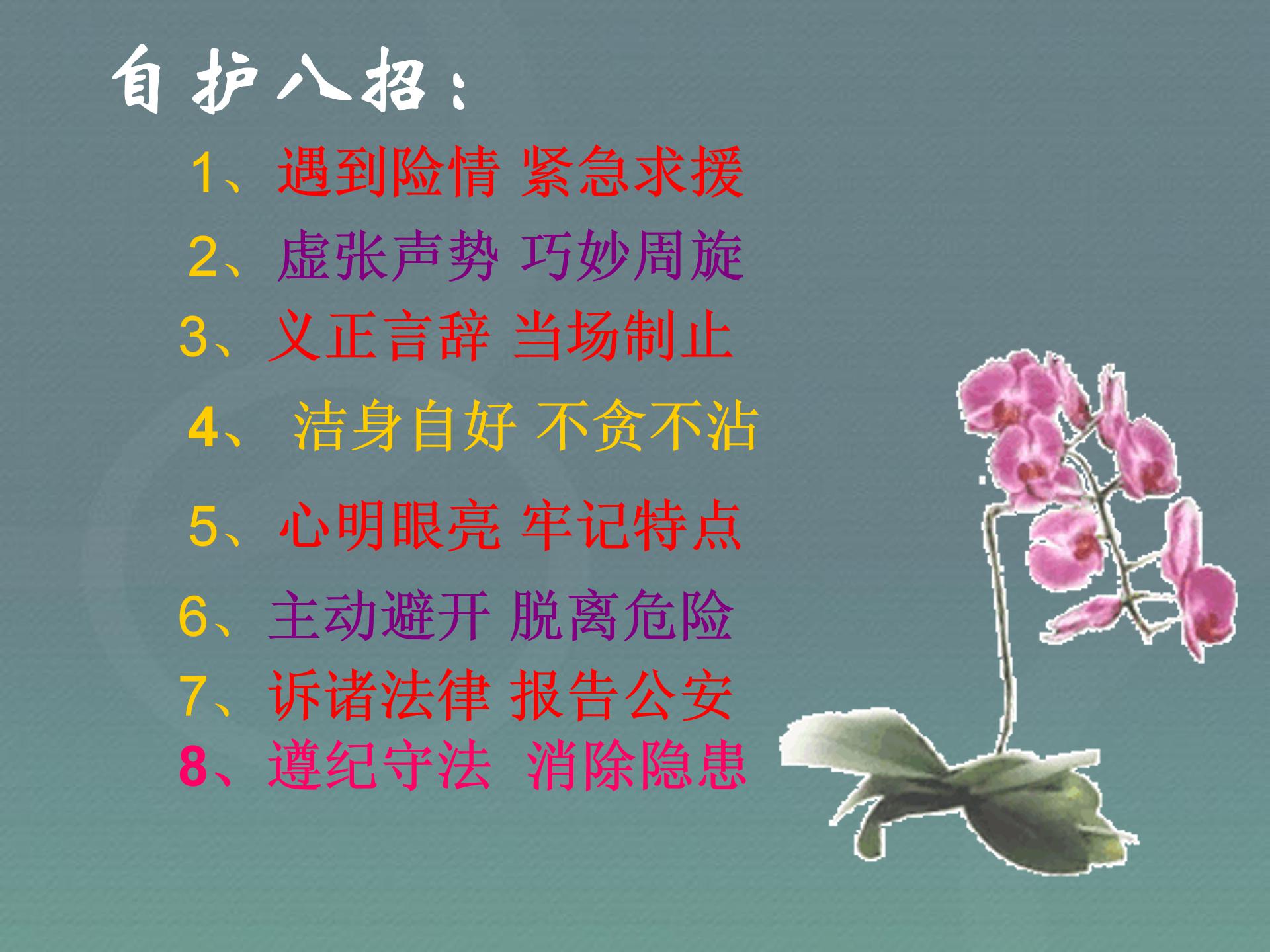 自我保护，安全防护班会ppt模板