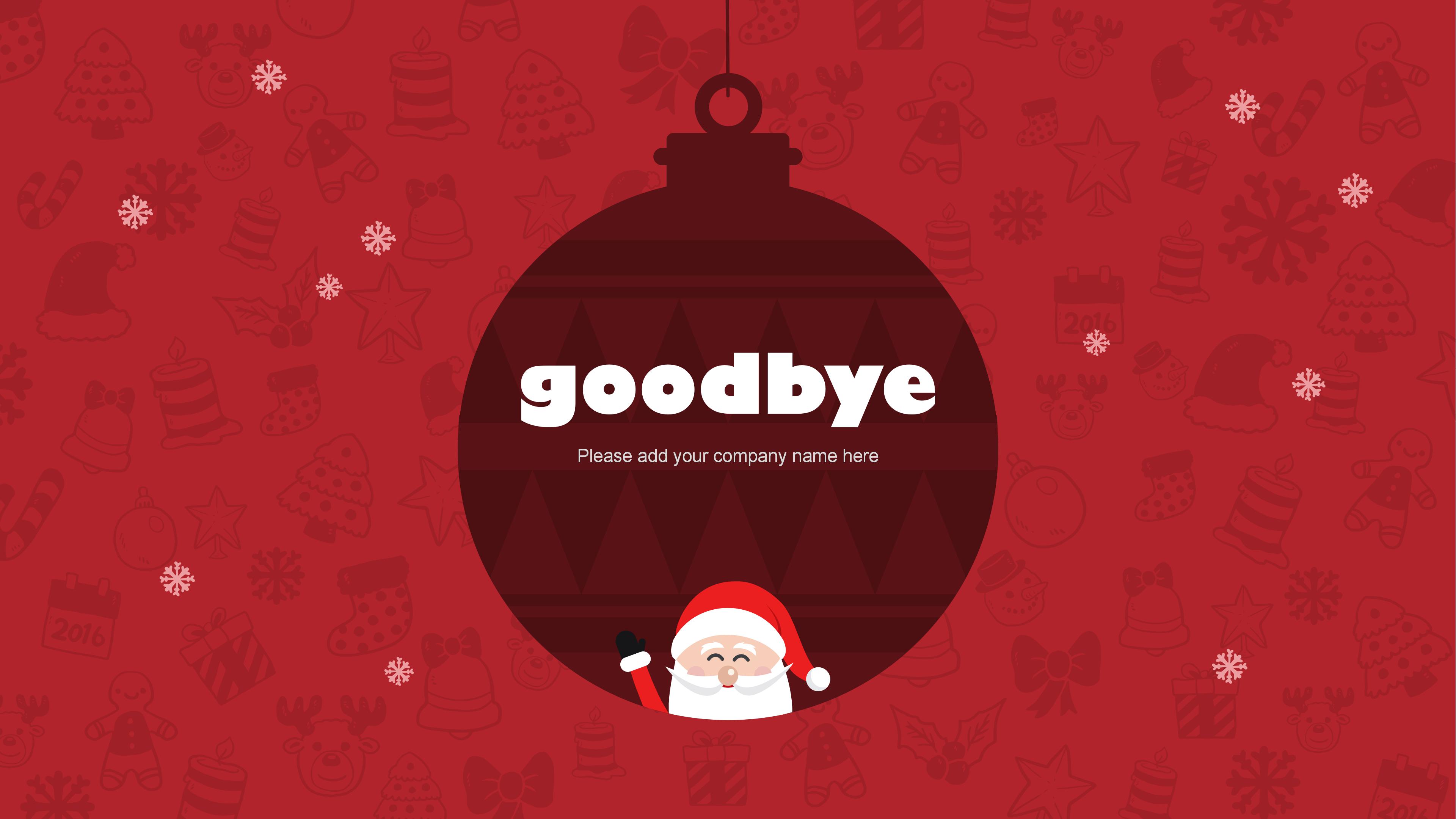 圣诞节英文贺卡ppt模板