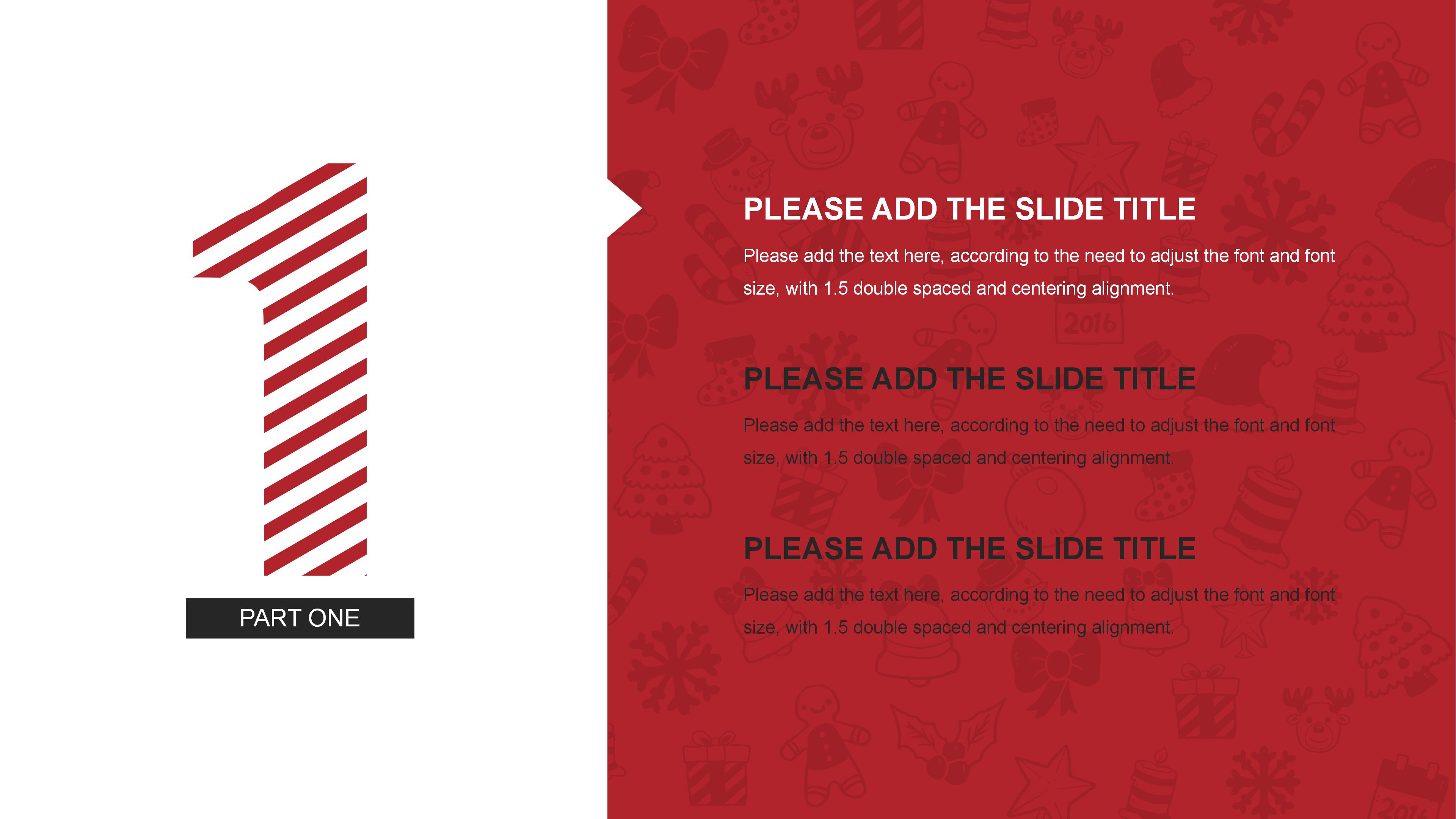 圣诞节英文贺卡ppt模板