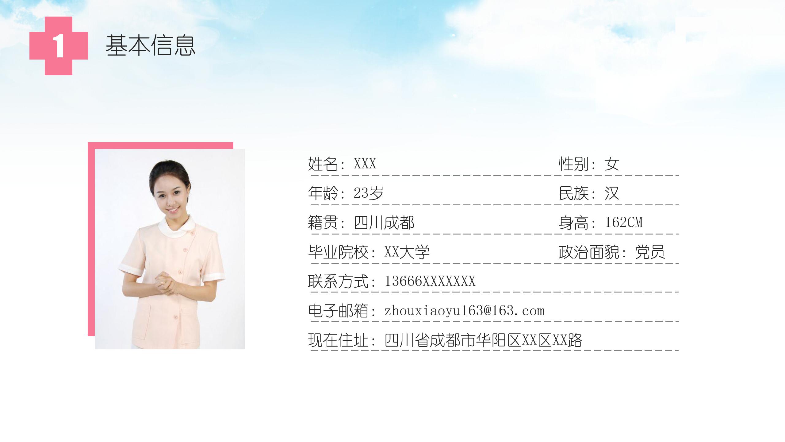 护士长竞聘ppt模板