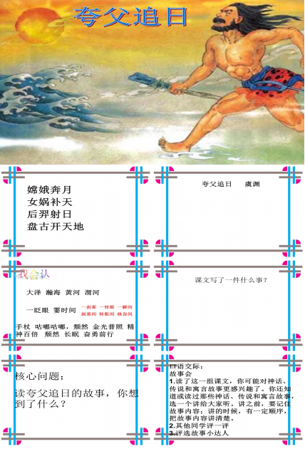 夸父追日ppt课件模板