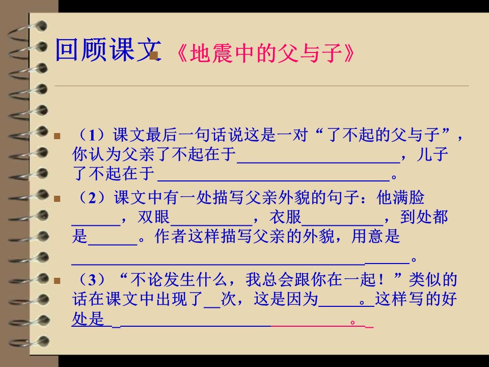 语文复习ppt课件