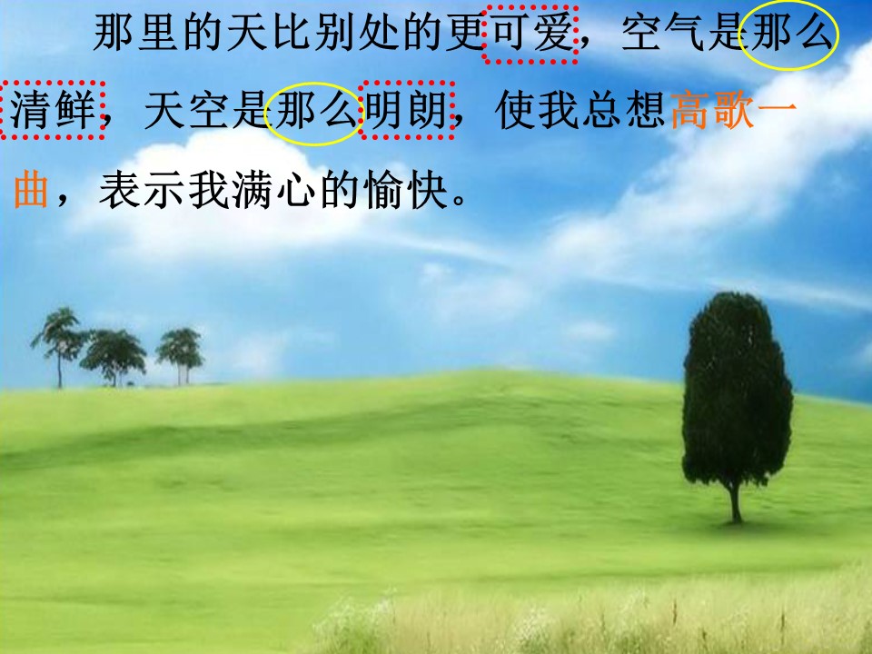 草原课件ppt模板