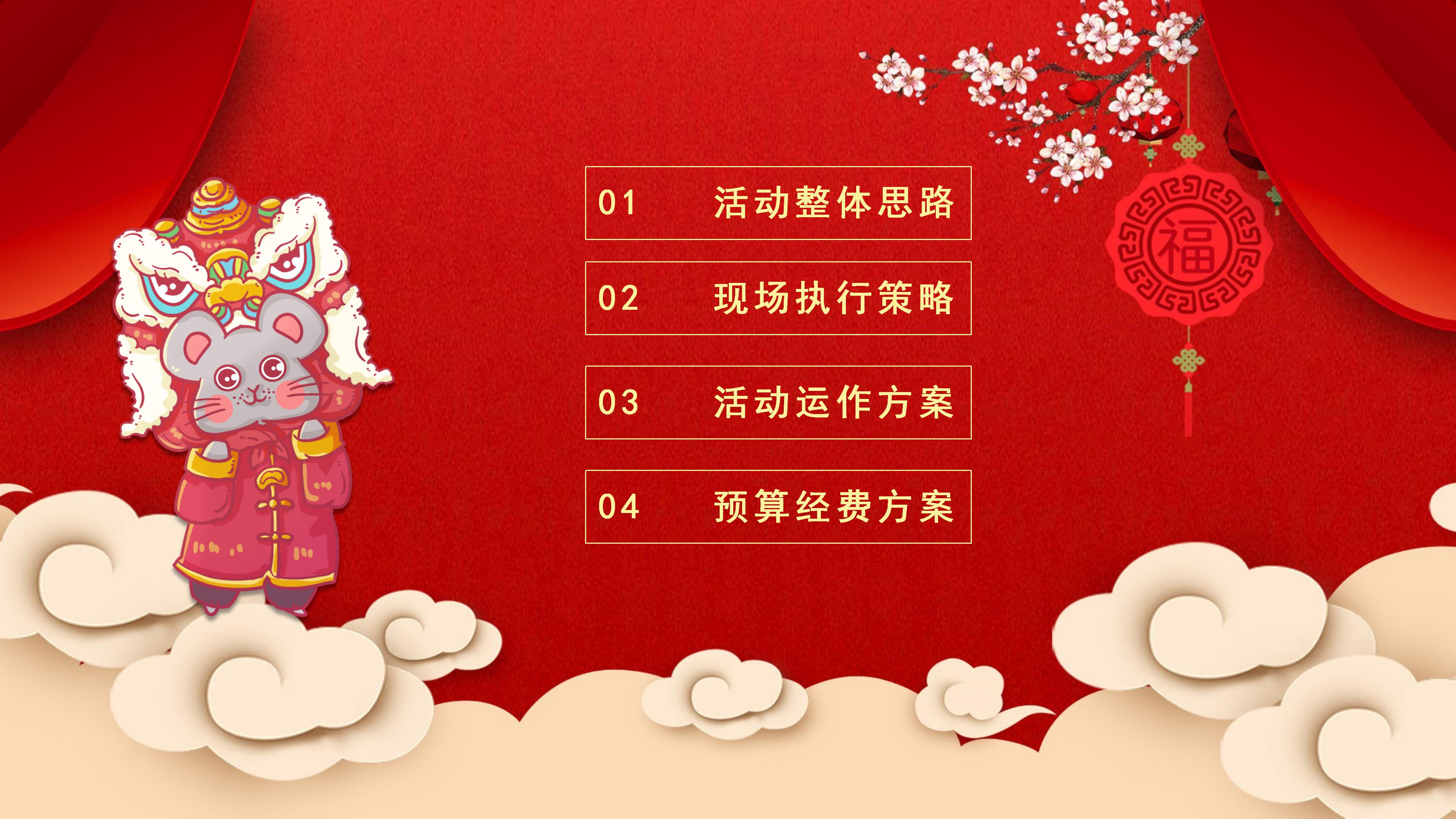 元旦快乐ppt模板