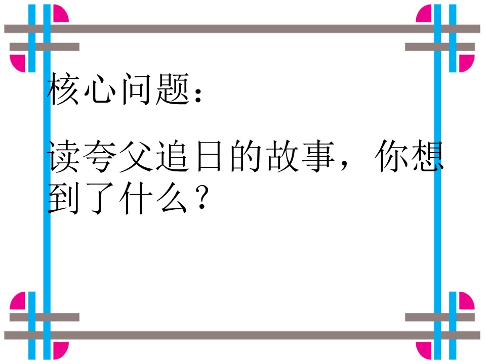 夸父追日ppt课件模板