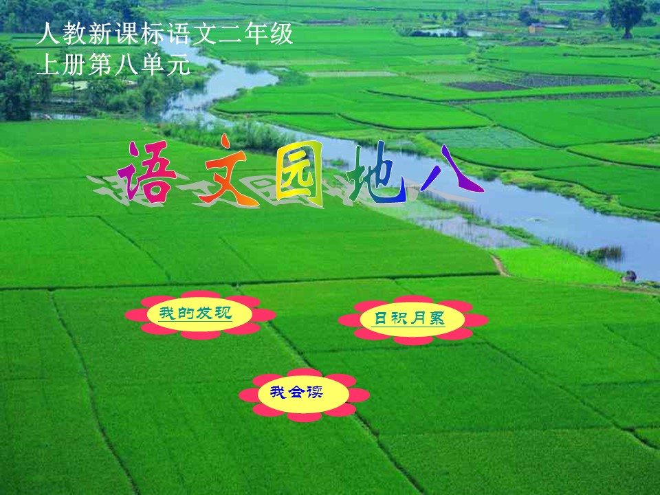 二年级上册语文园地八ppt模板