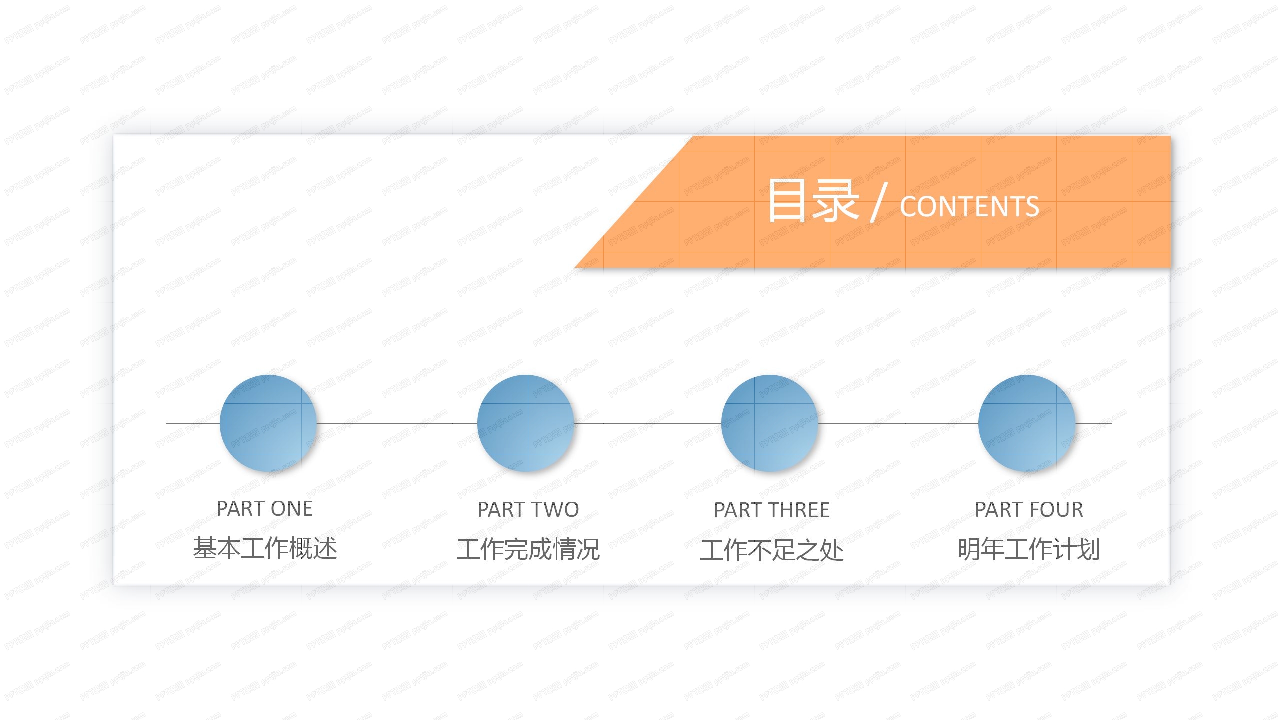 简洁人力资源部门工作总结ppt模板