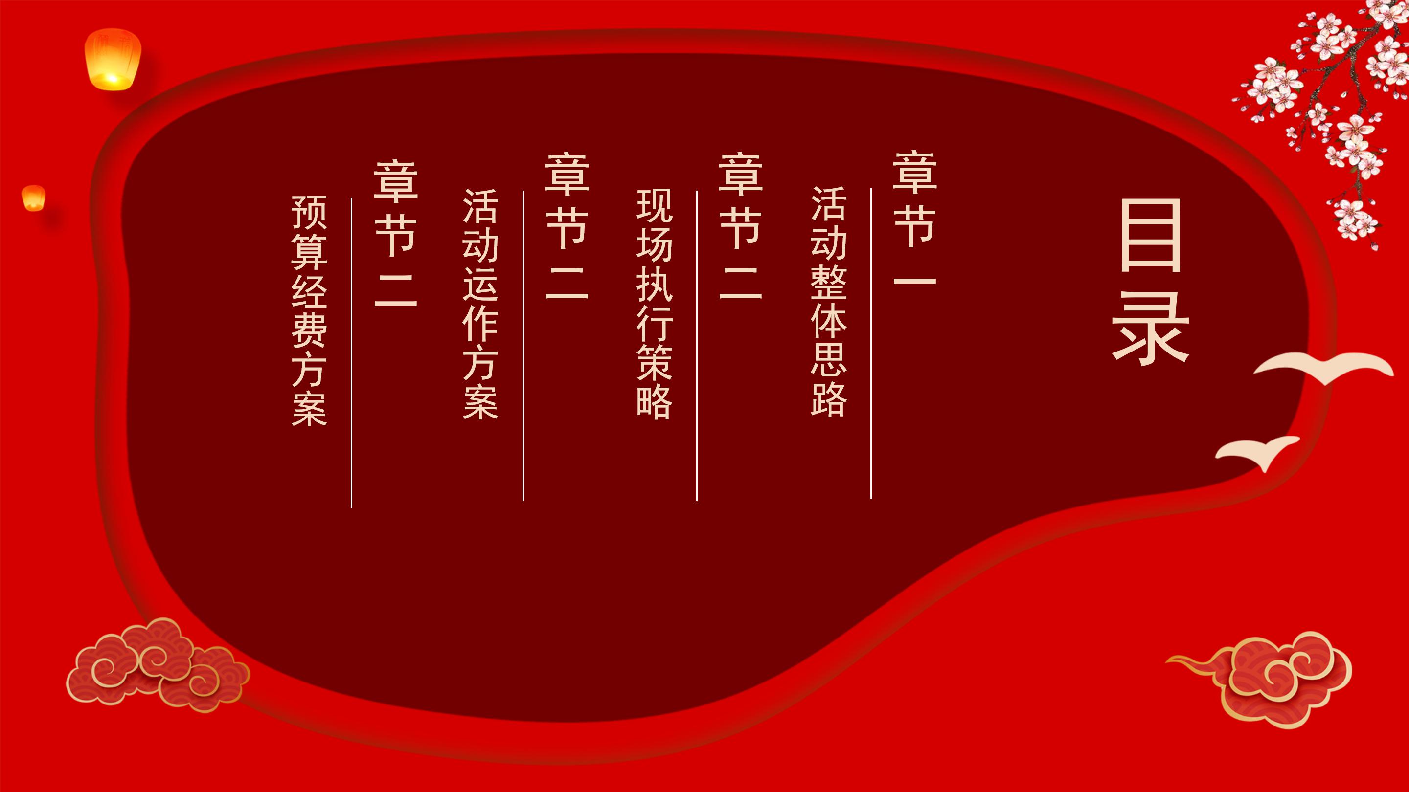 元旦晚会活动策划PPT模板