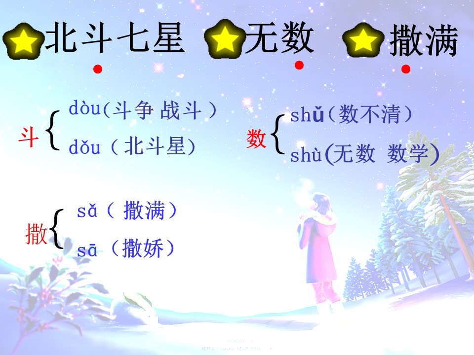 数星星的孩子ppt课件模板下载