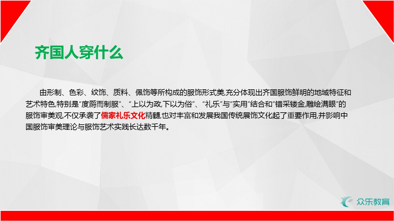 古代服饰ppt模板