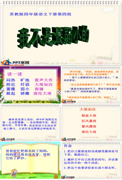 苏教版语文我不是最弱小的那个ppt课件