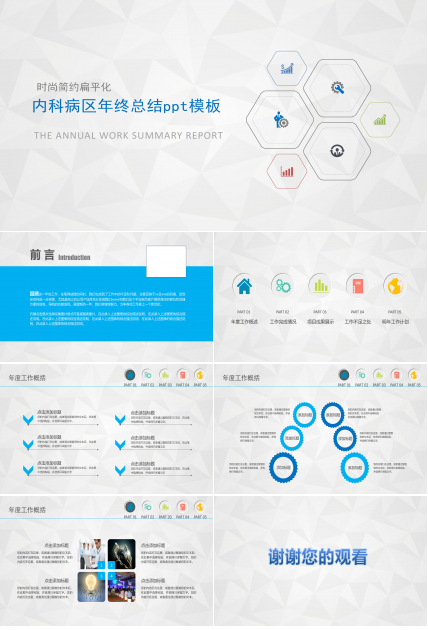 内科病区年终总结ppt模板