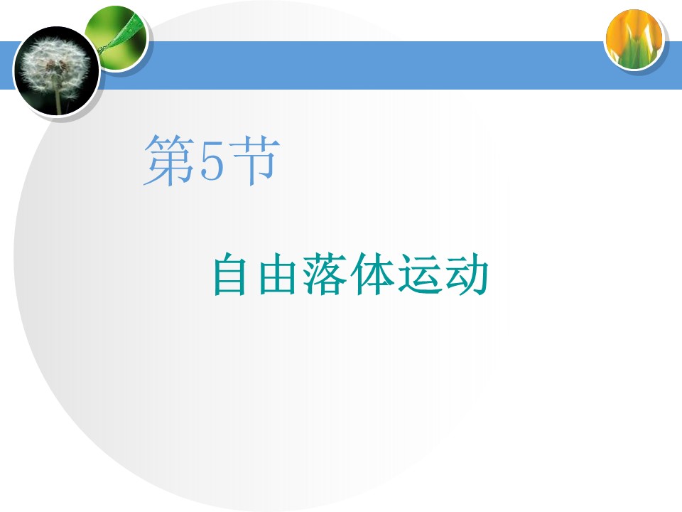 自由落体ppt课件