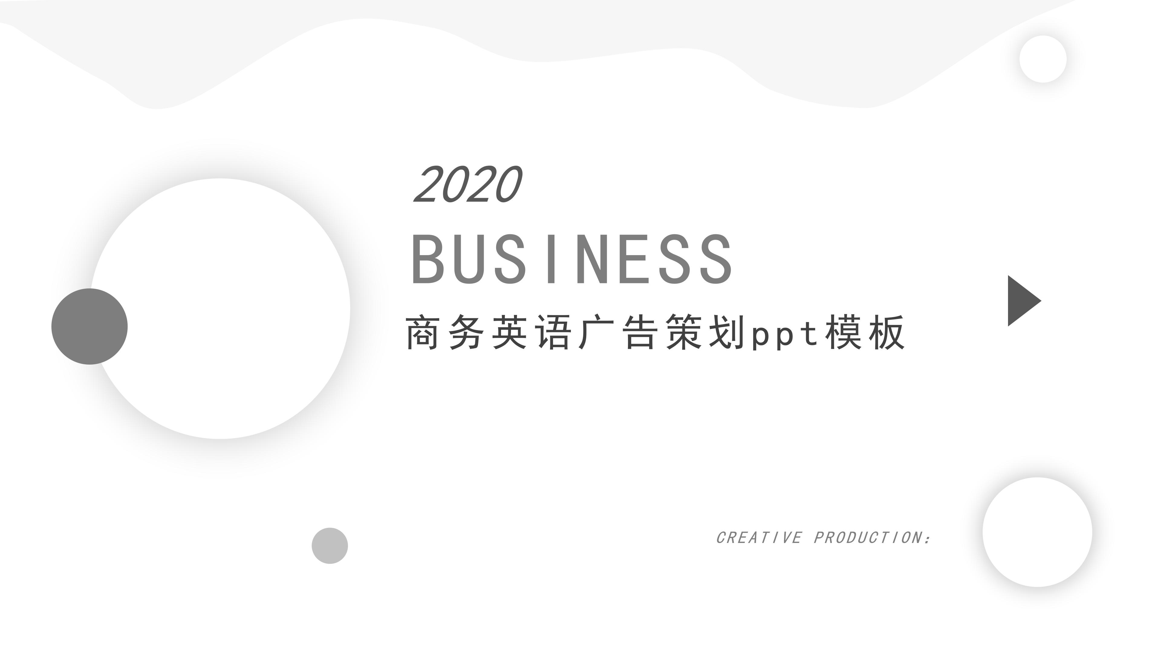 商务英语广告策划ppt模板