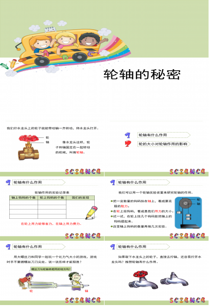 小学课件轮轴的秘密ppt模板