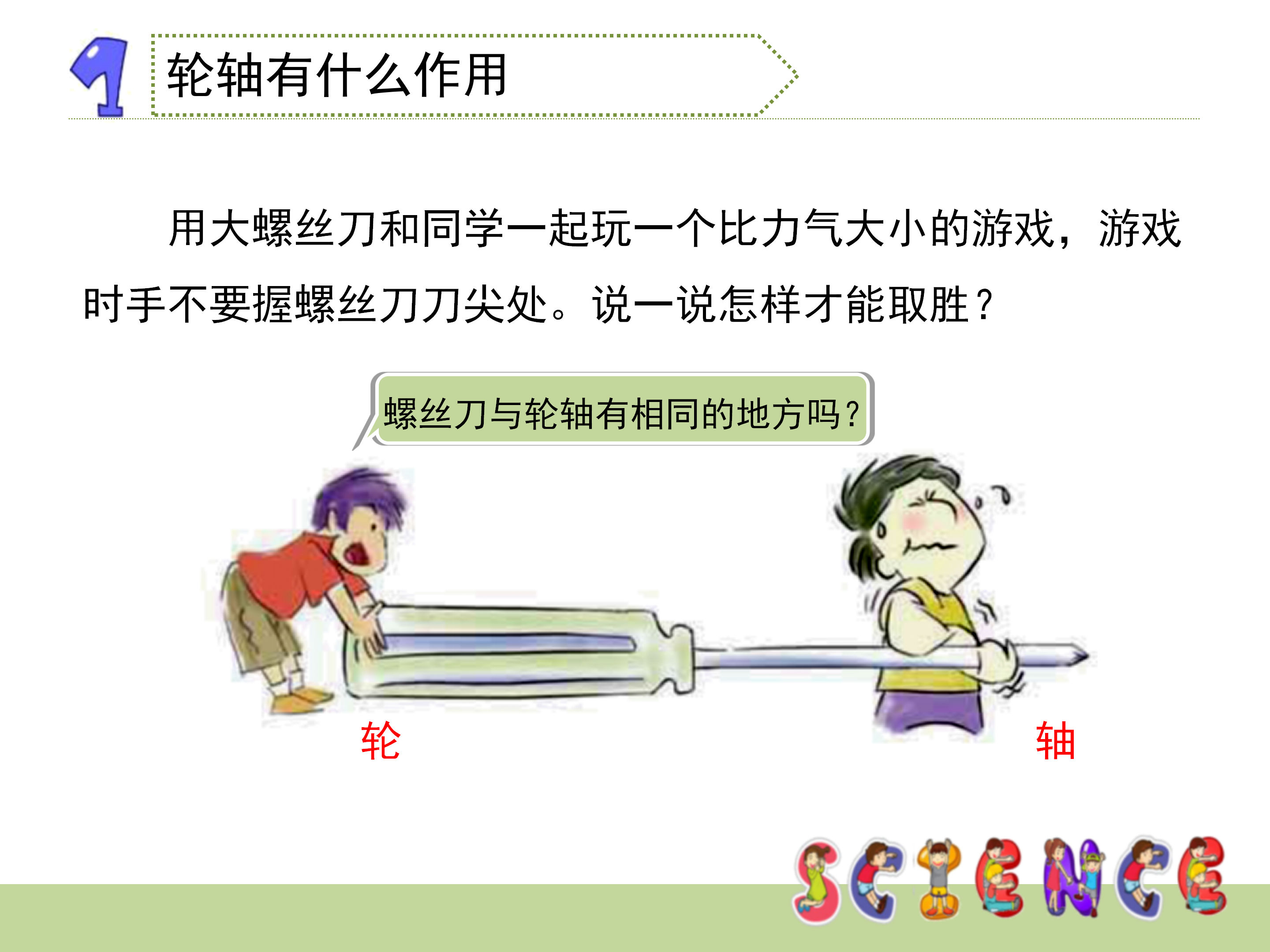 小学课件轮轴的秘密ppt模板