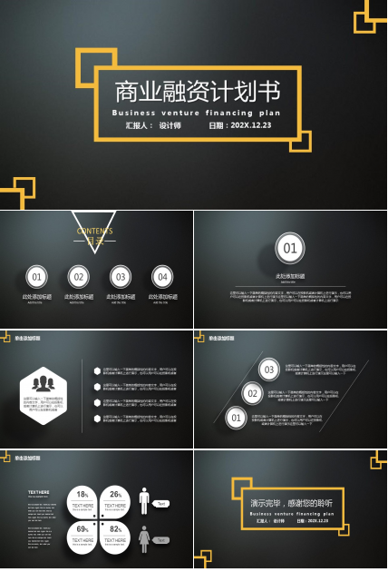 企业商业融资ppt模板