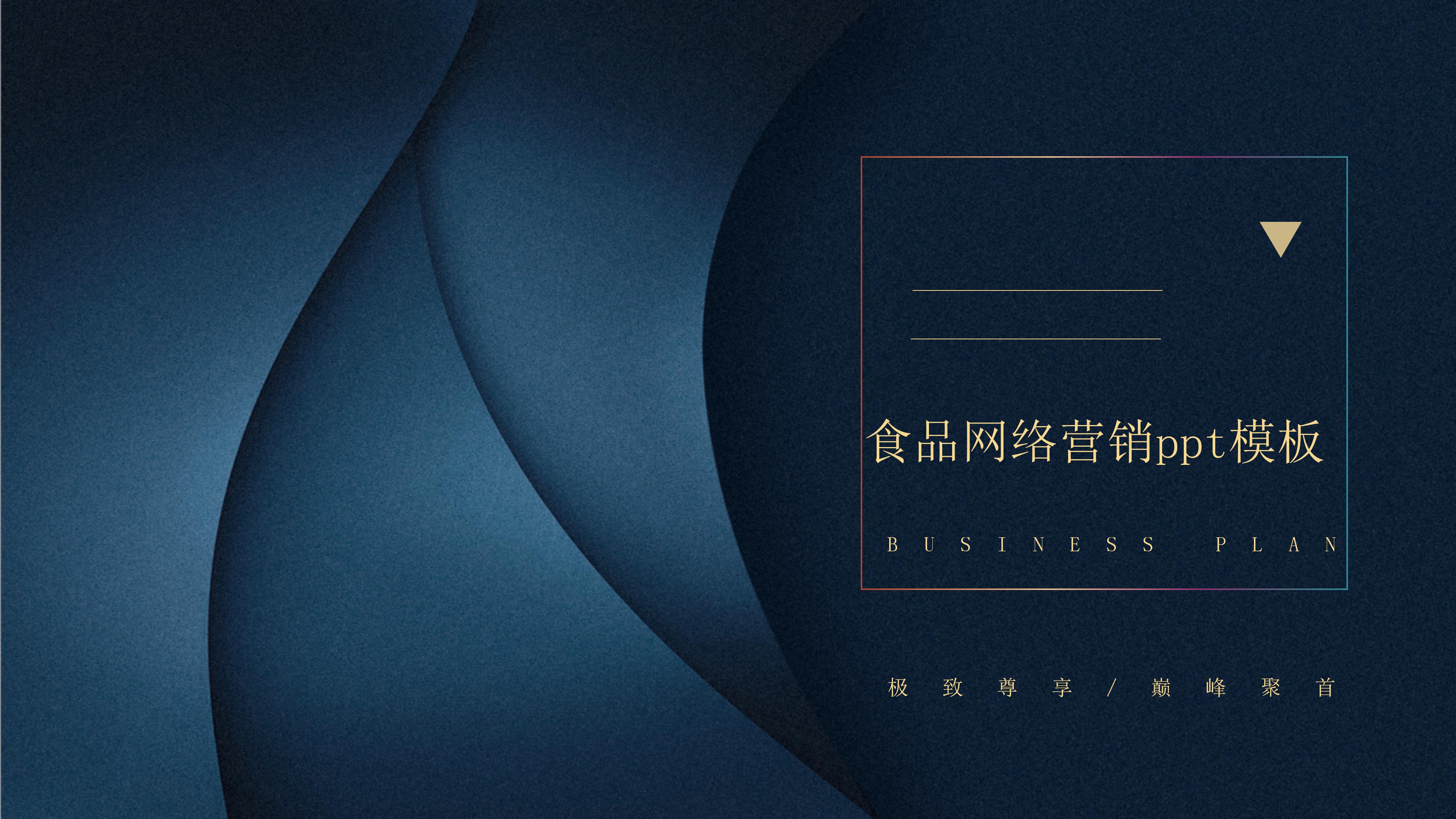 食品网络营销ppt模板