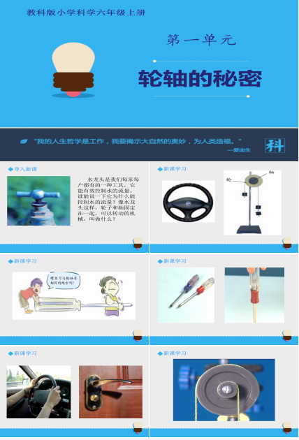 轮轴的秘密ppt模板