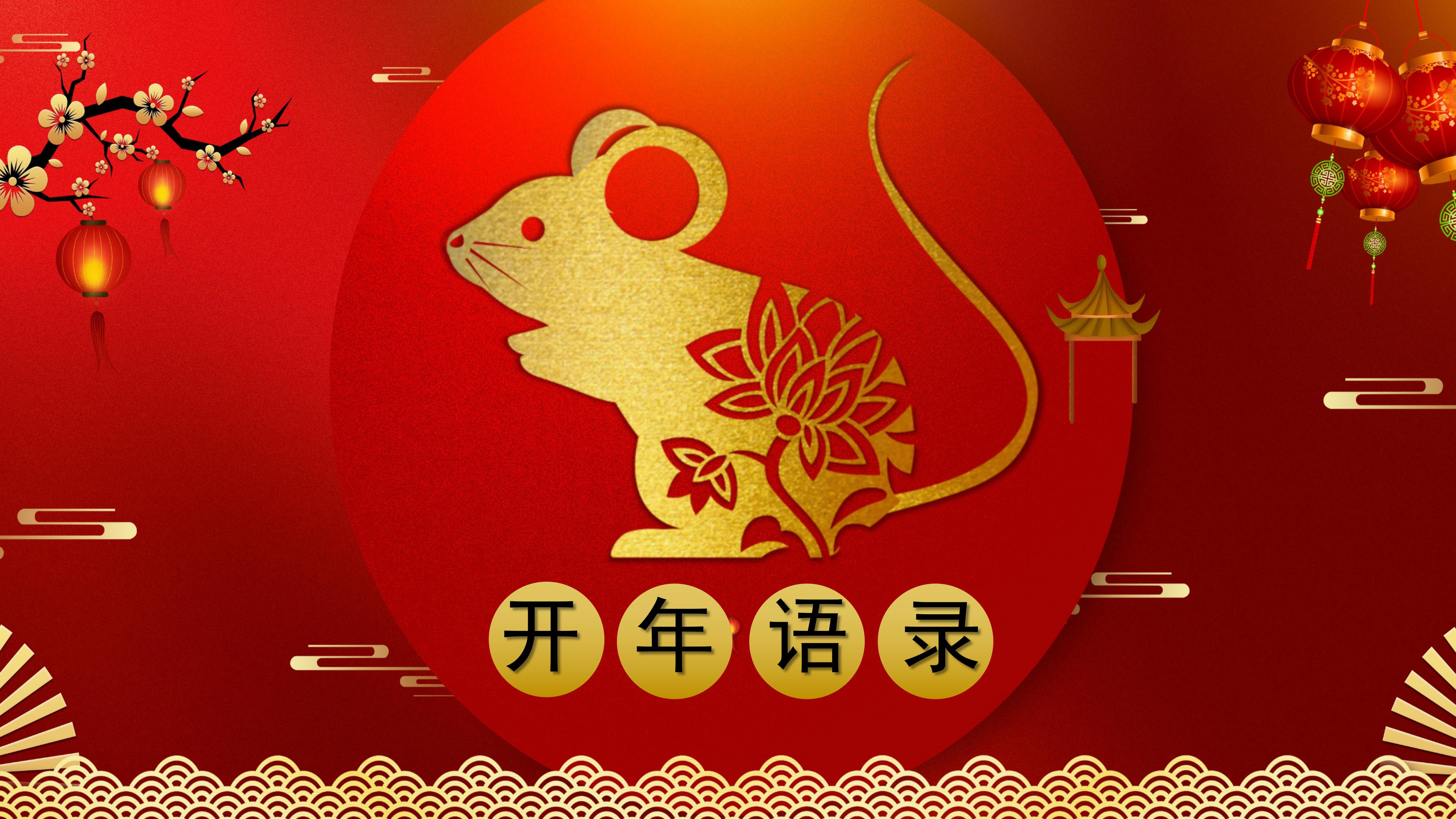 鼠年工作总结新年计划PPT模板