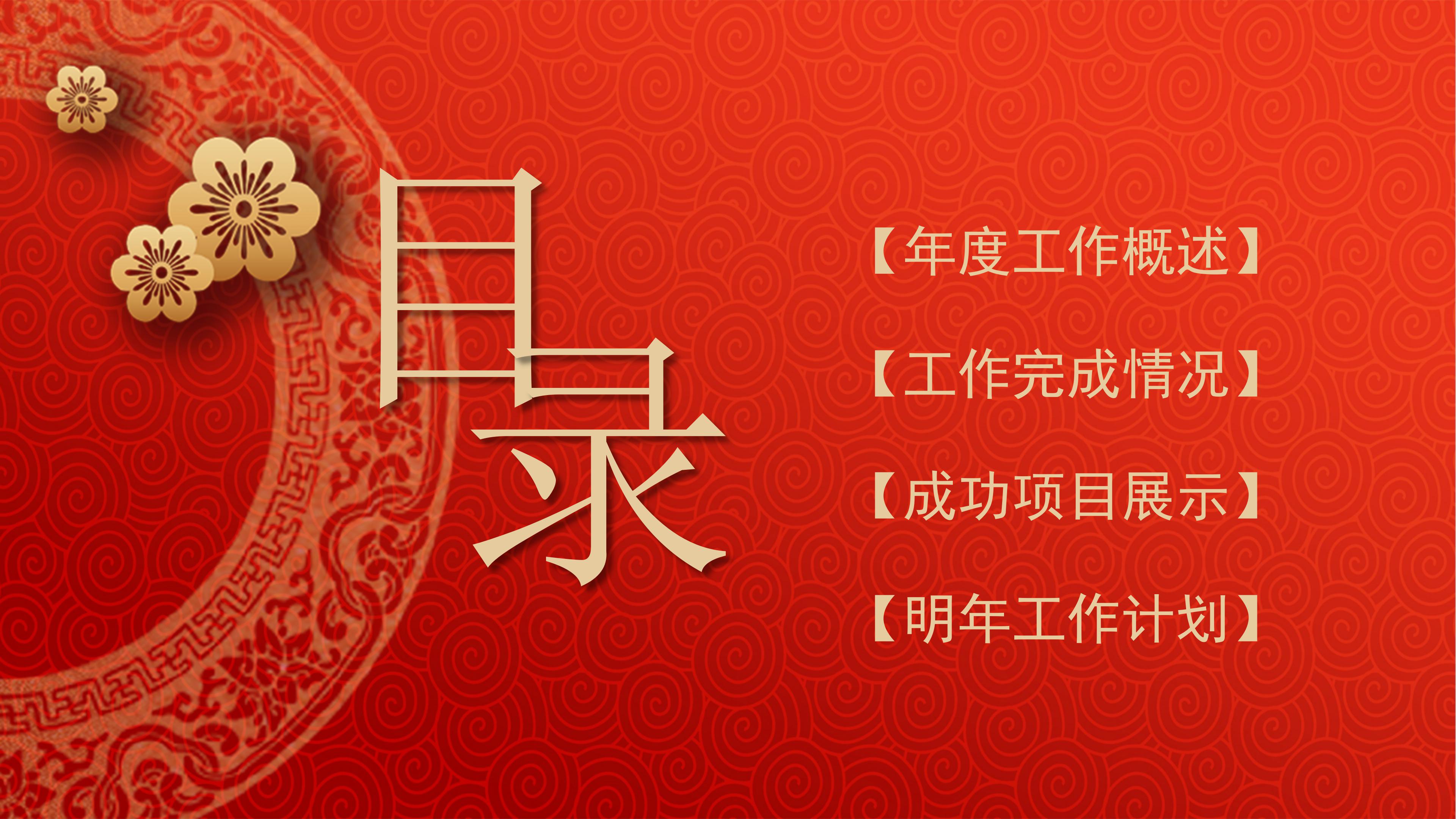 鼠年公司年终总结PPT模板