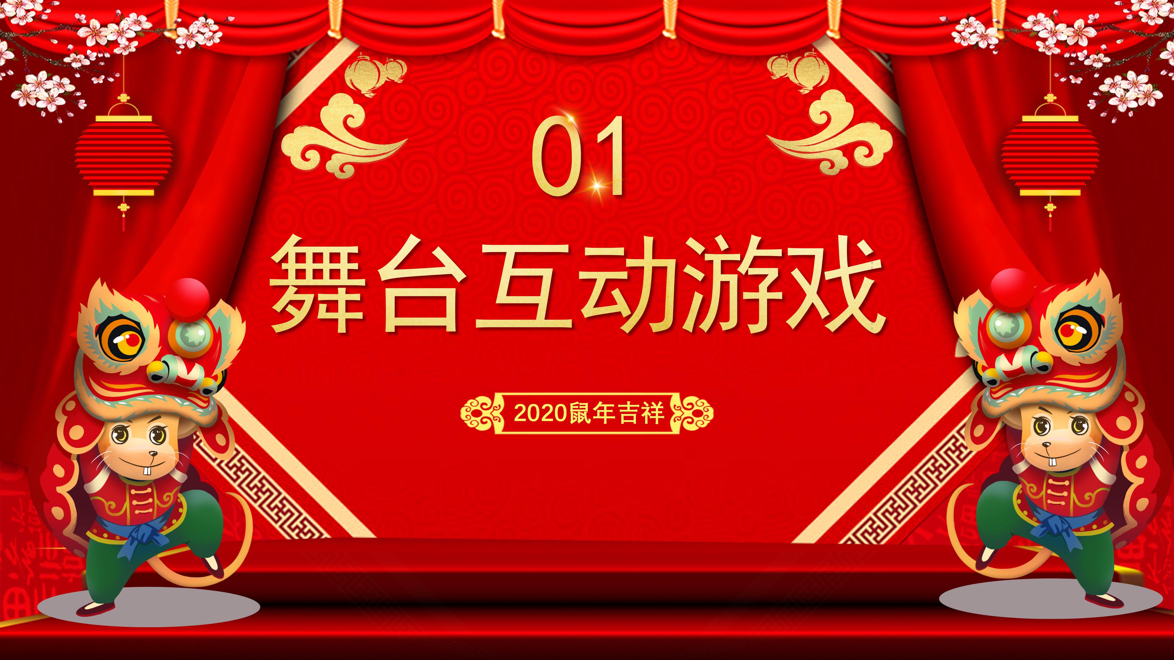 鼠年春节消费ppt模板