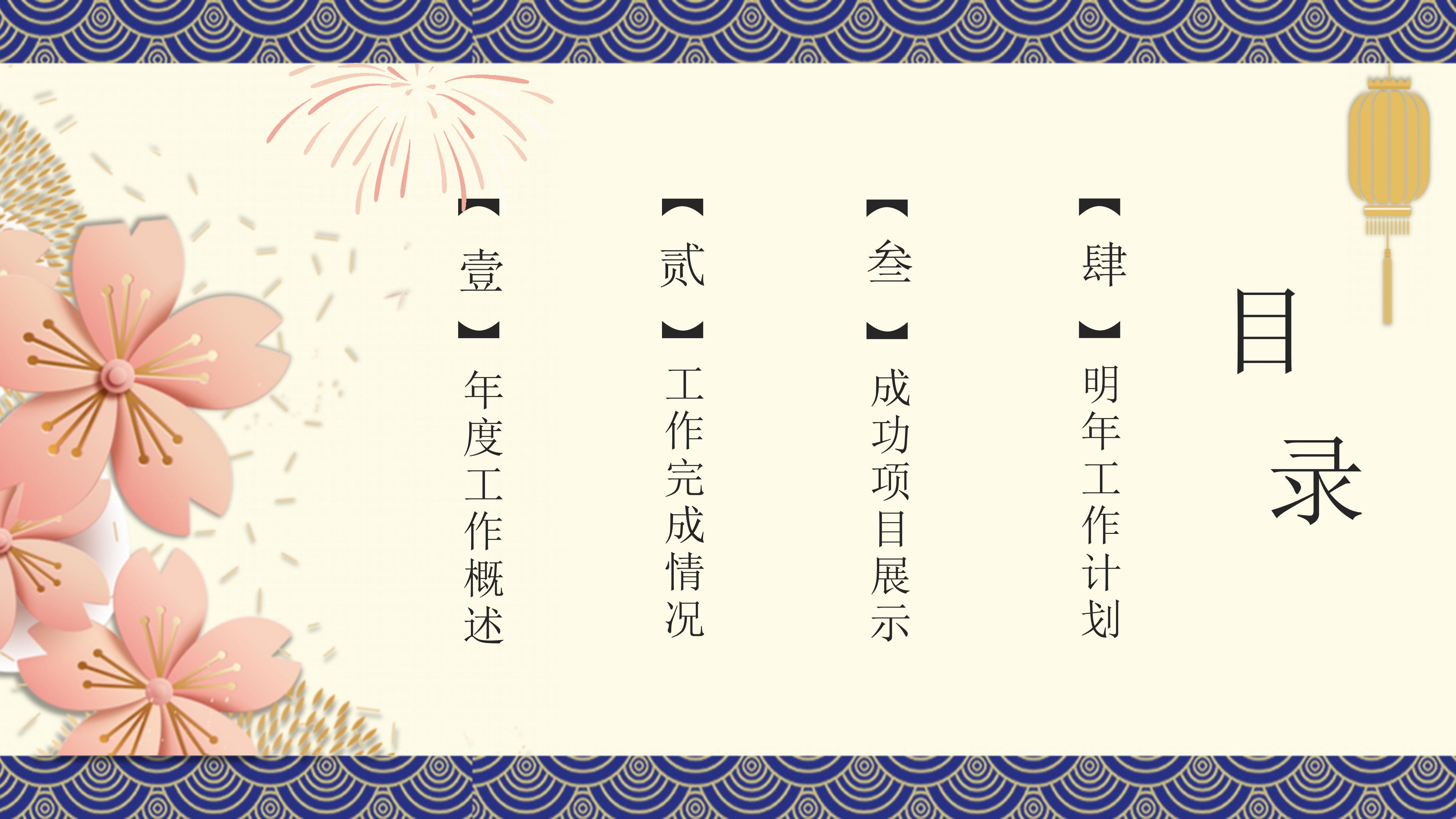 鼠年年度工作总结ppt模板