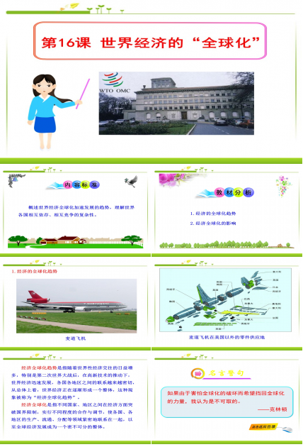 经济全球化与对外开放ppt模板