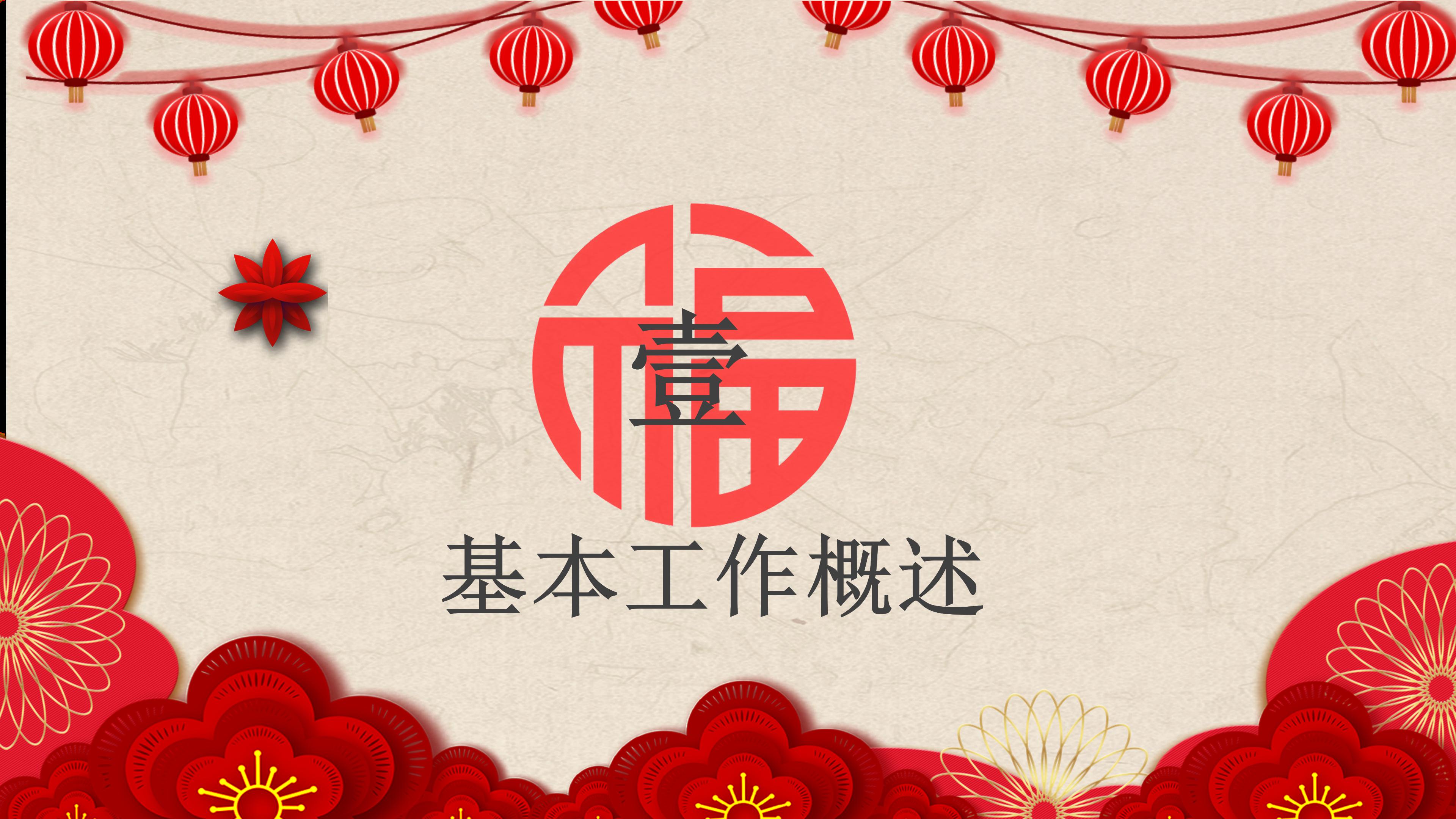 鼠年新年快乐ppt模板