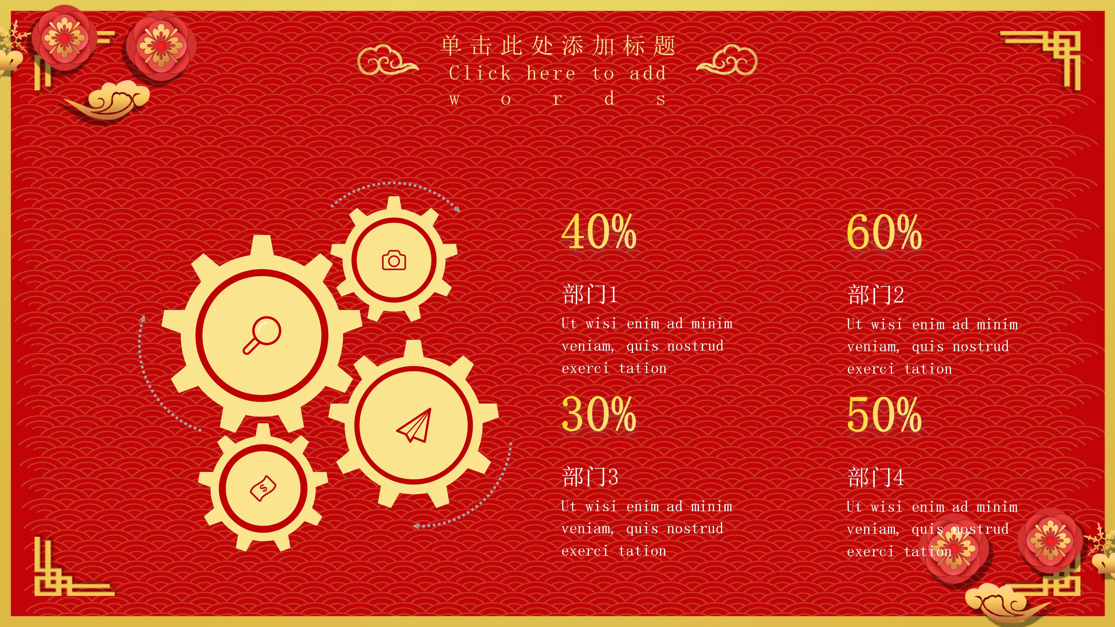 鼠年年终工作总结ppt模板