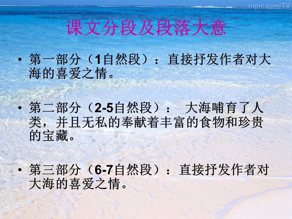 富饶的海洋ppt模板
