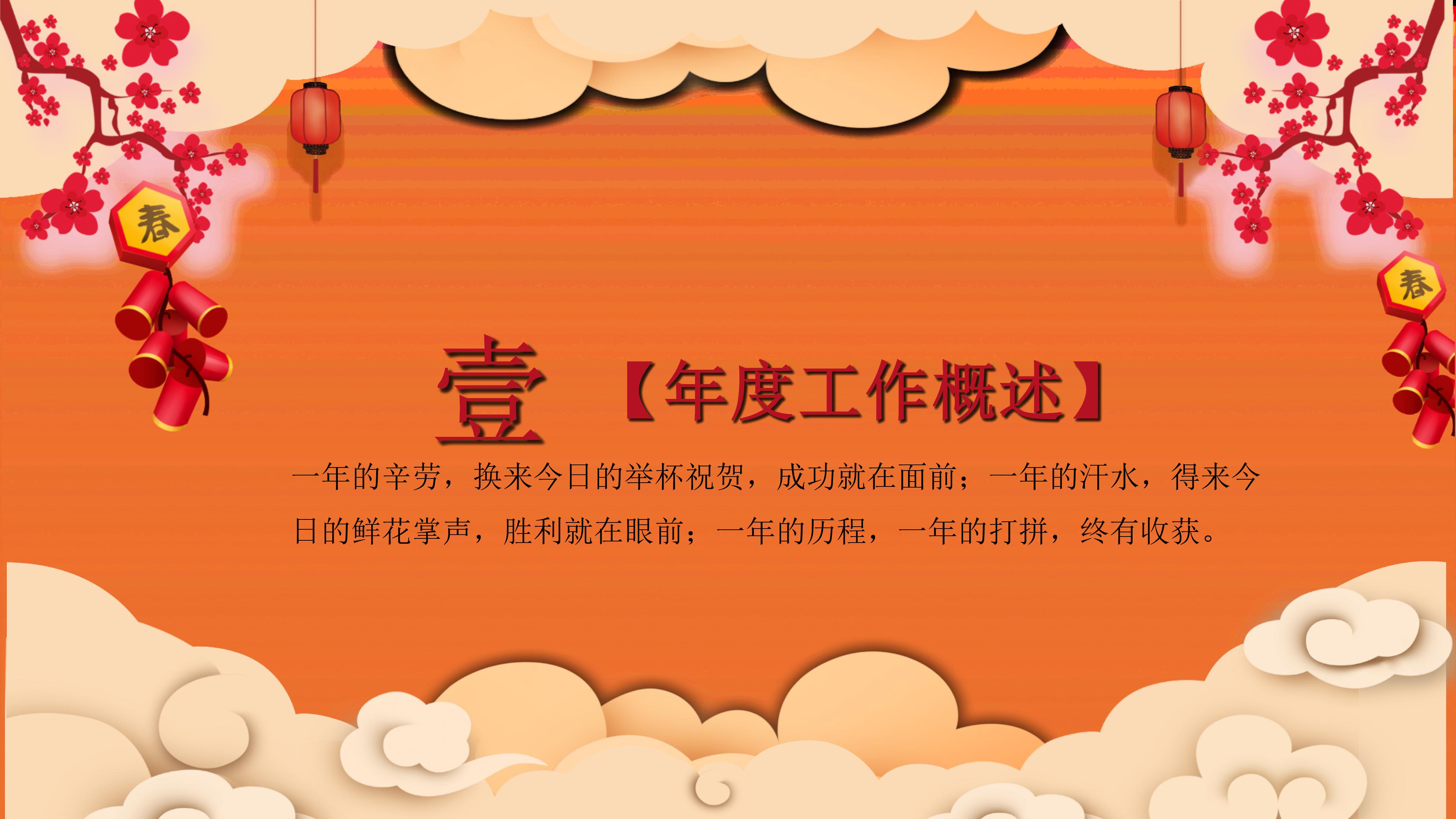 鼠年公司年终总结ppt模板