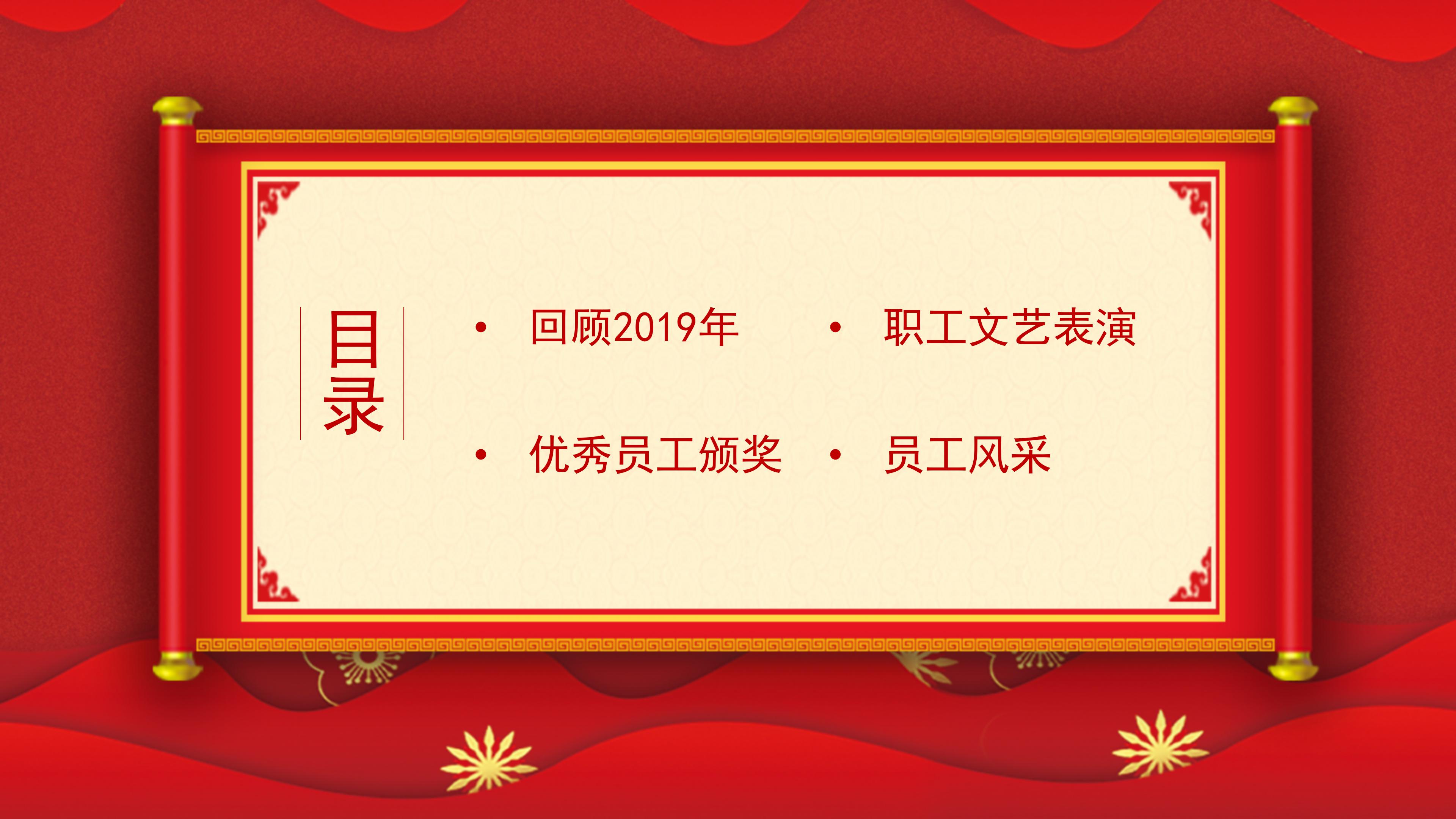 鼠年优秀员工表彰大会ppt模板