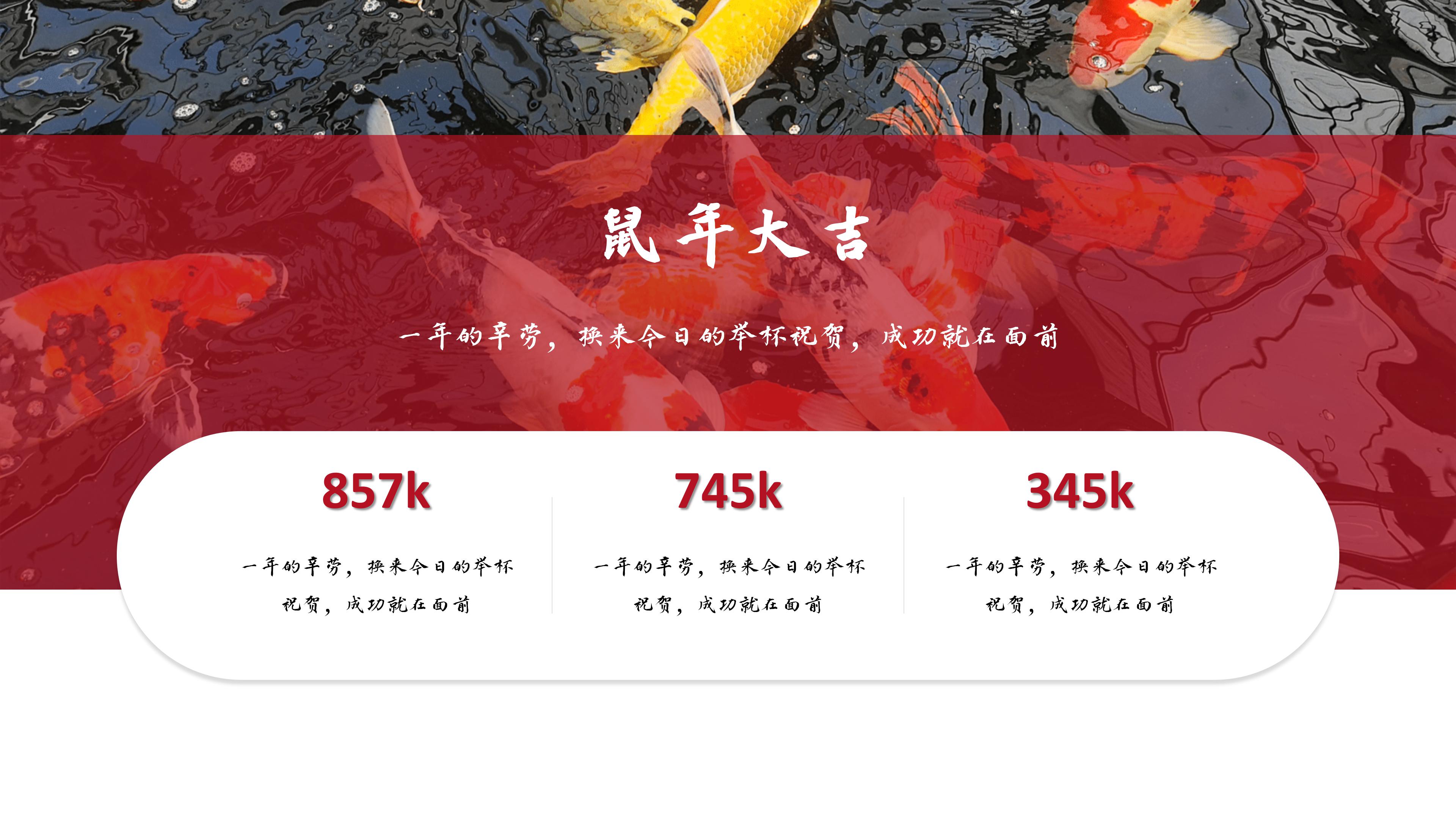 鼠年公司年终盛典ppt模板