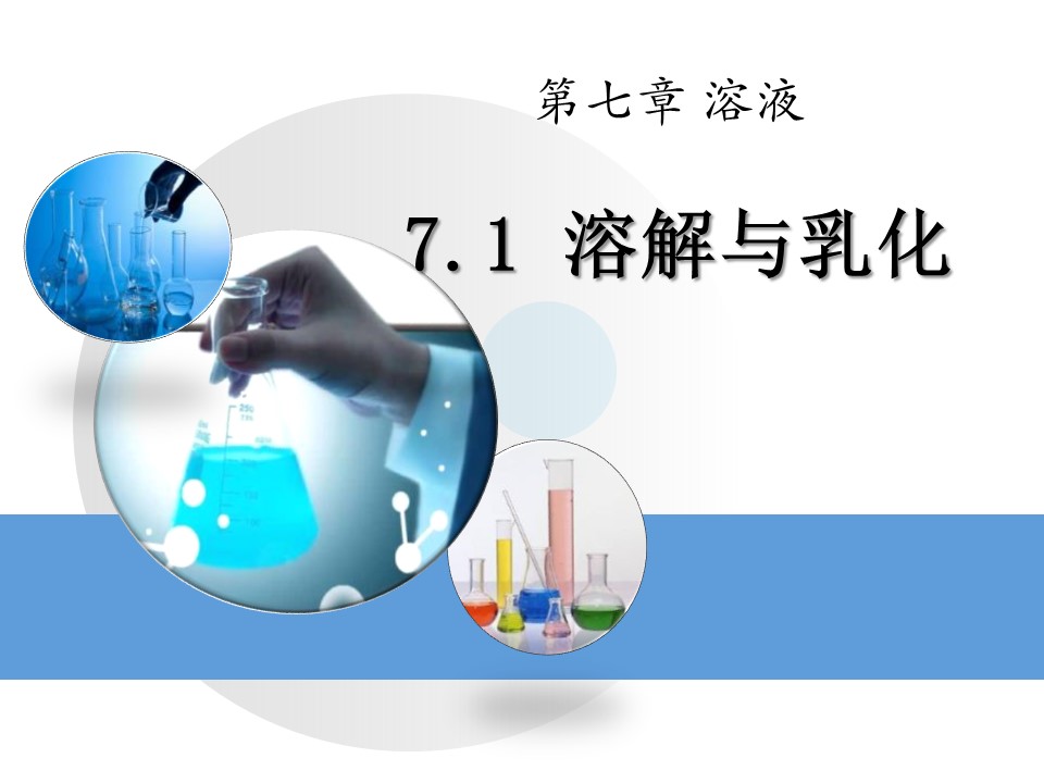 溶解与乳化ppt课件模板