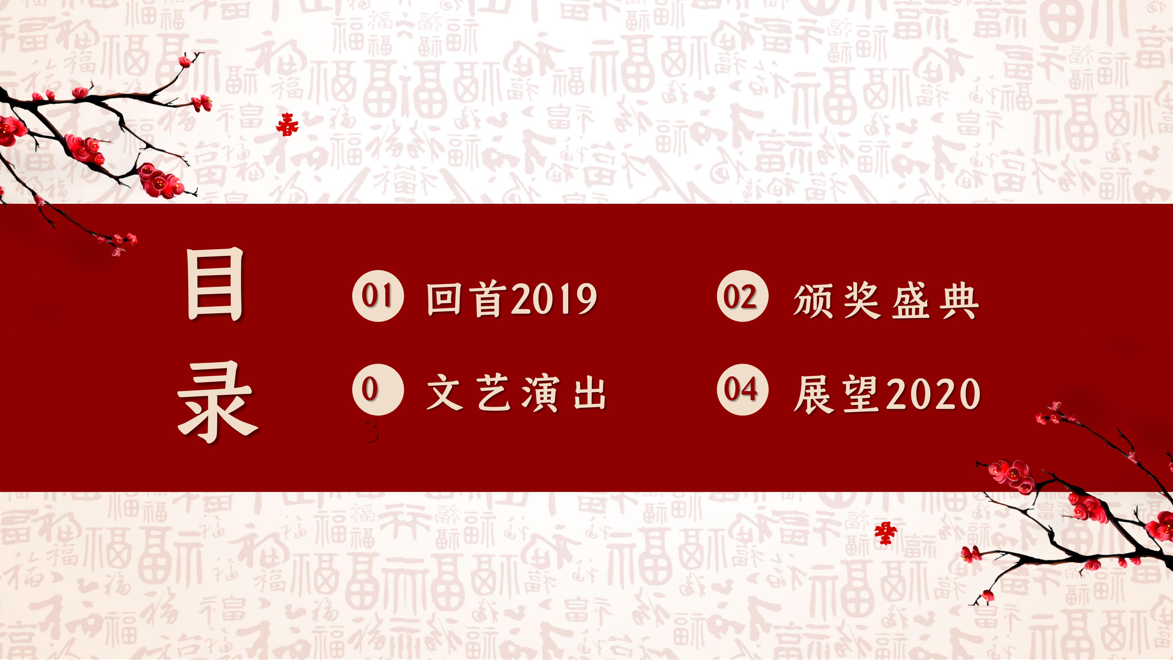 鼠年大型晚会ppt模板