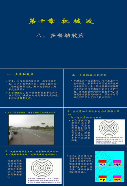 多普勒效应ppt模板