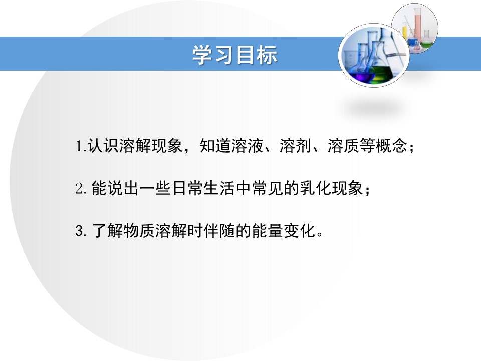 溶解与乳化ppt课件模板