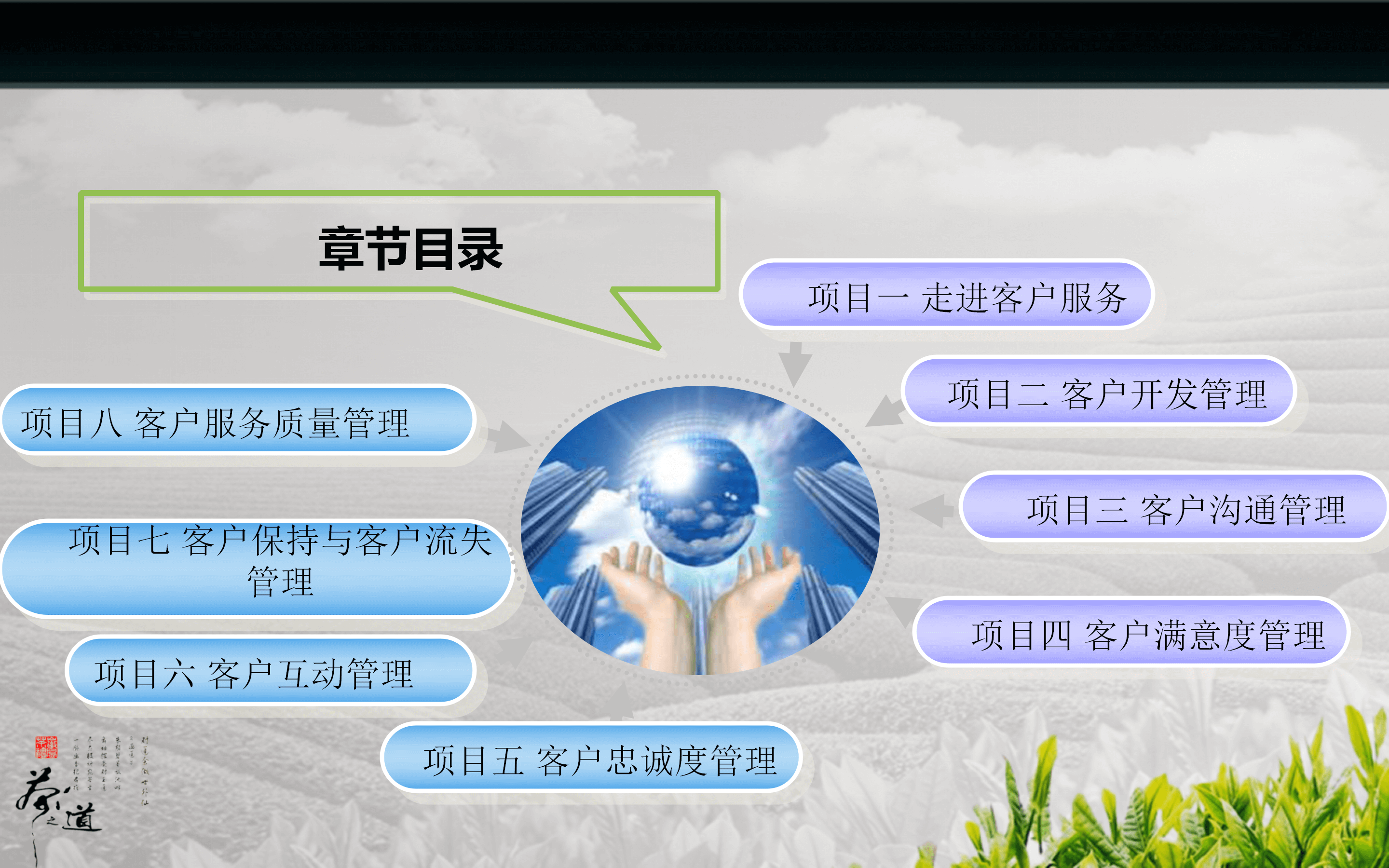 客户服务理念ppt模板