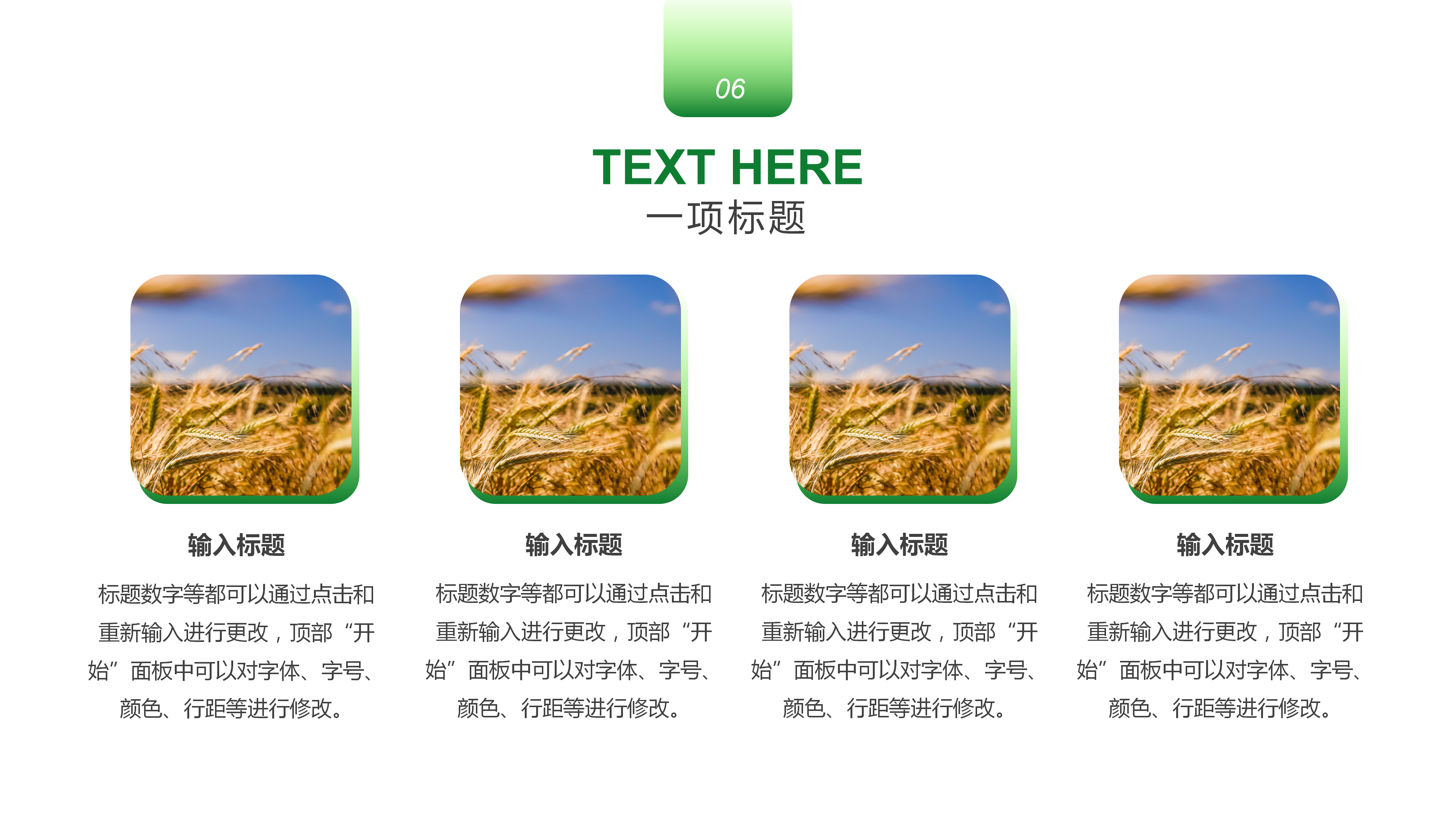 农业年终总结PPT模板